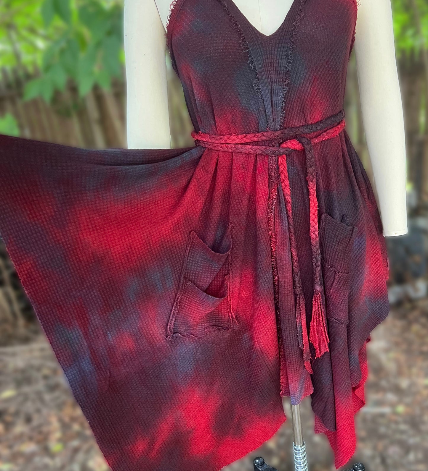 Adventuring Dress Waffle Knit Guts colorway