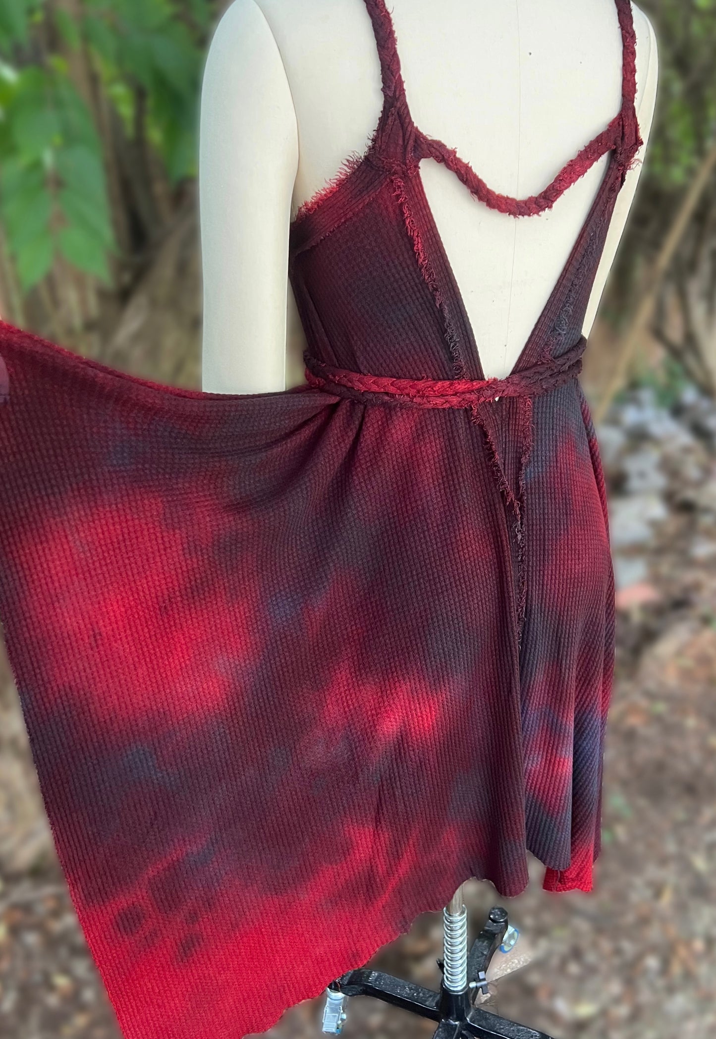 Adventuring Dress Waffle Knit Guts colorway