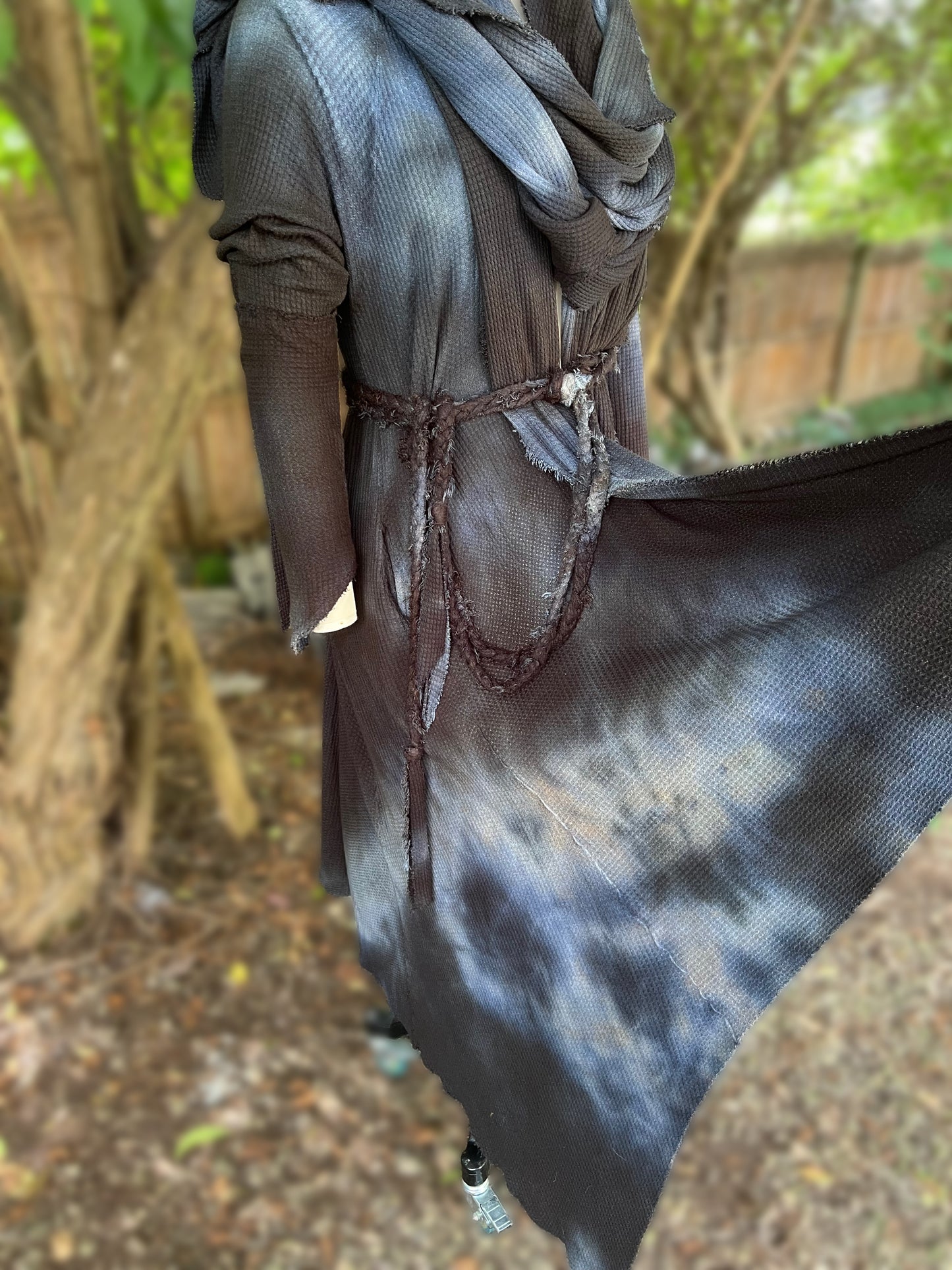 Traveler’s Cloak Waffle Knit Feldspar colorway LARGER SIZE