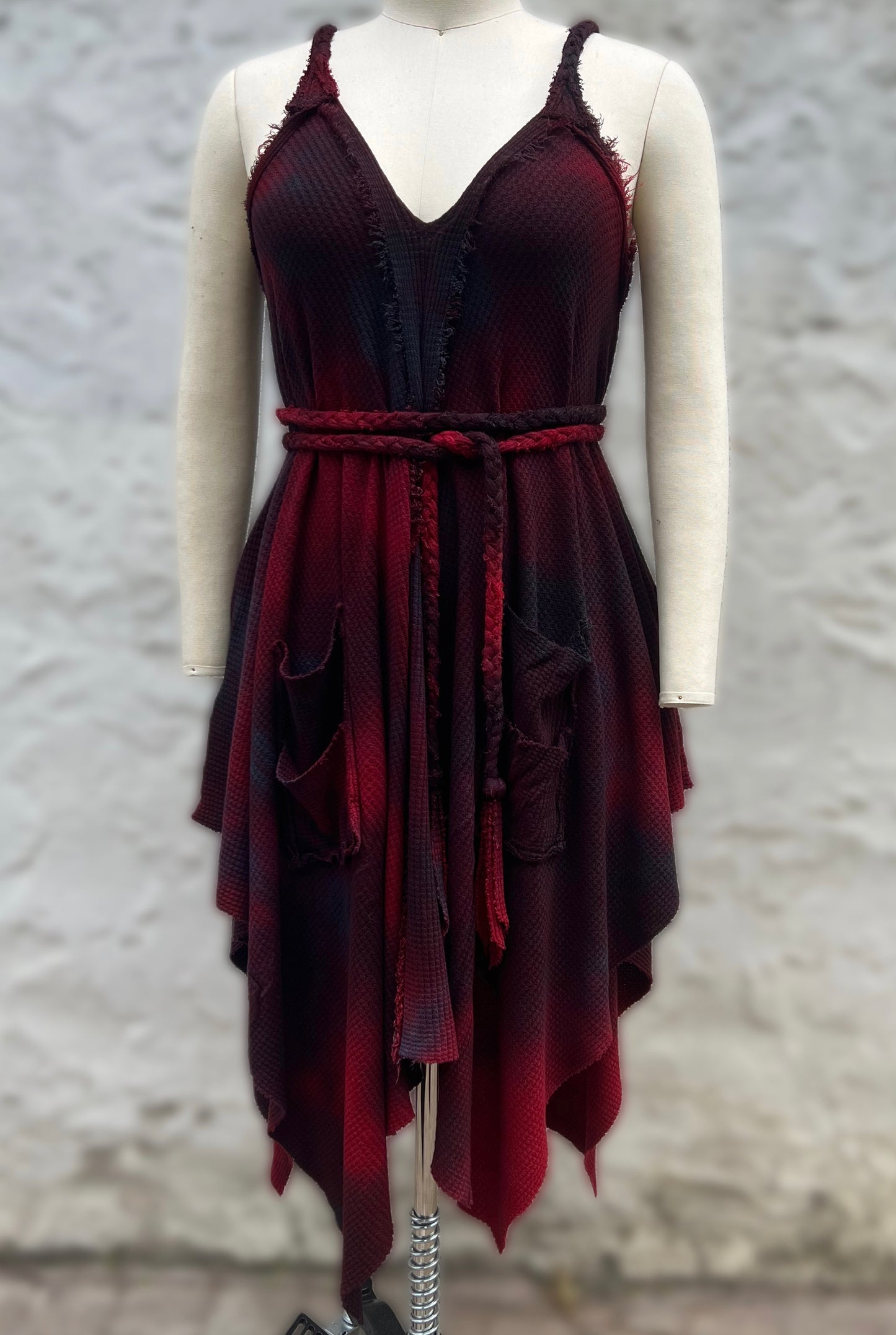 Adventuring Dress Waffle Knit Guts colorway