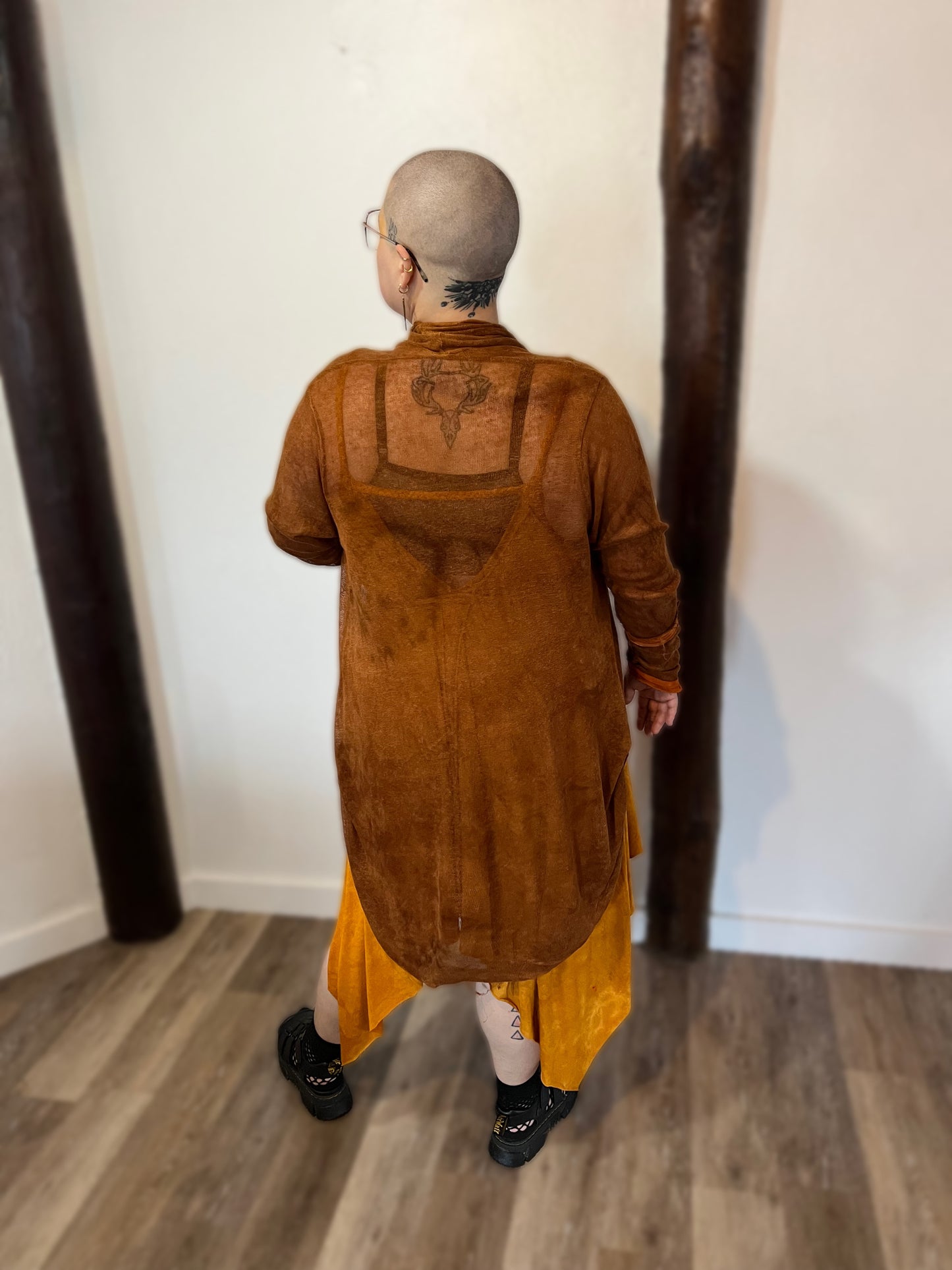 Blackwater cardigan Linen Oaken colorway OOAK