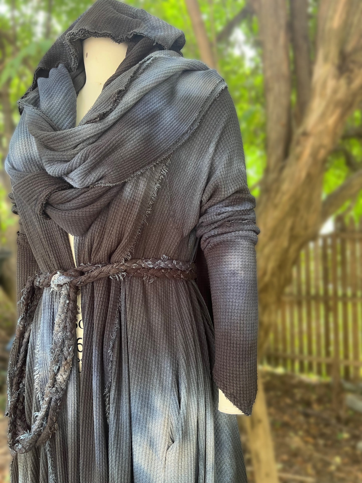 Traveler’s Cloak Waffle Knit Feldspar colorway LARGER SIZE