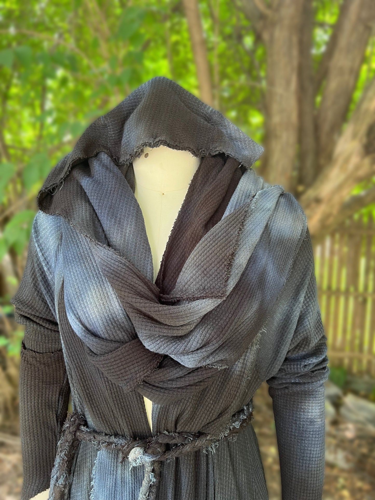 Traveler’s Cloak Waffle Knit Feldspar colorway LARGER SIZE