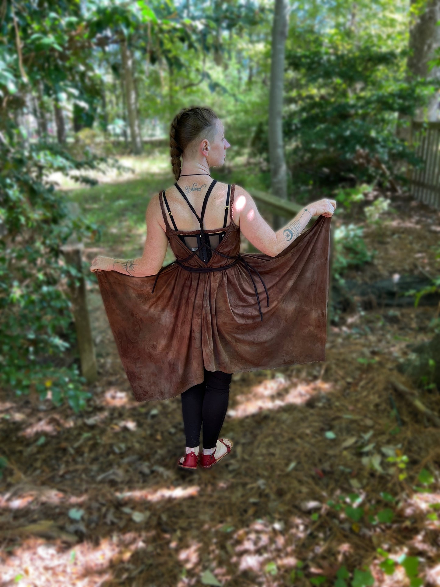 Adventuring Dress Swamp Oak colorway