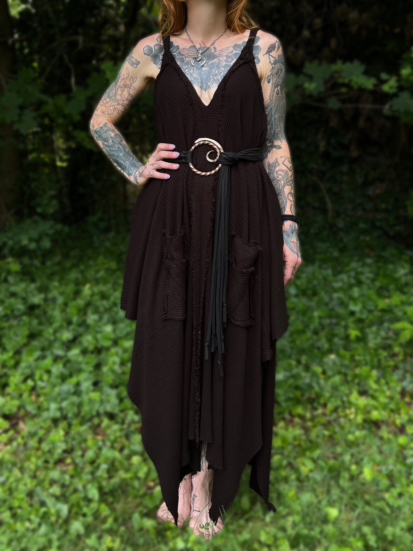 Adventuring Dress Earthen colorway OOAK