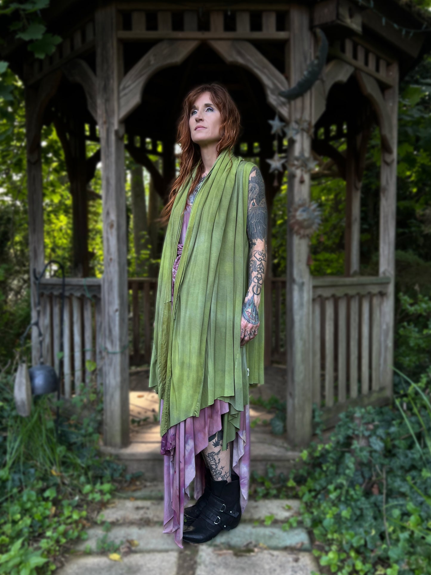 Your Favorite NPC Cloak Cropped Lemongrass OOAK
