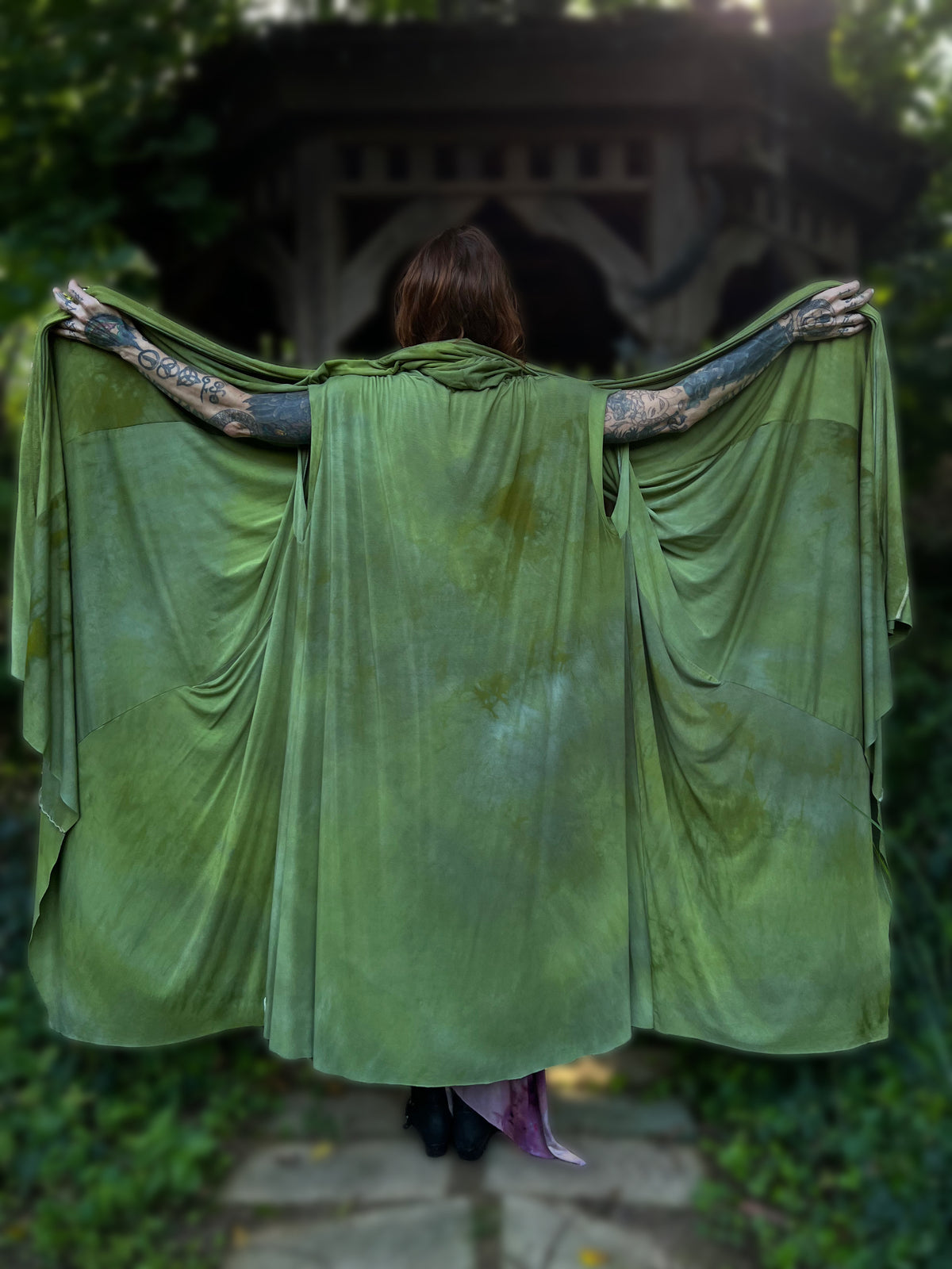 Your Favorite NPC Cloak Full Length Lemongrass OOAK