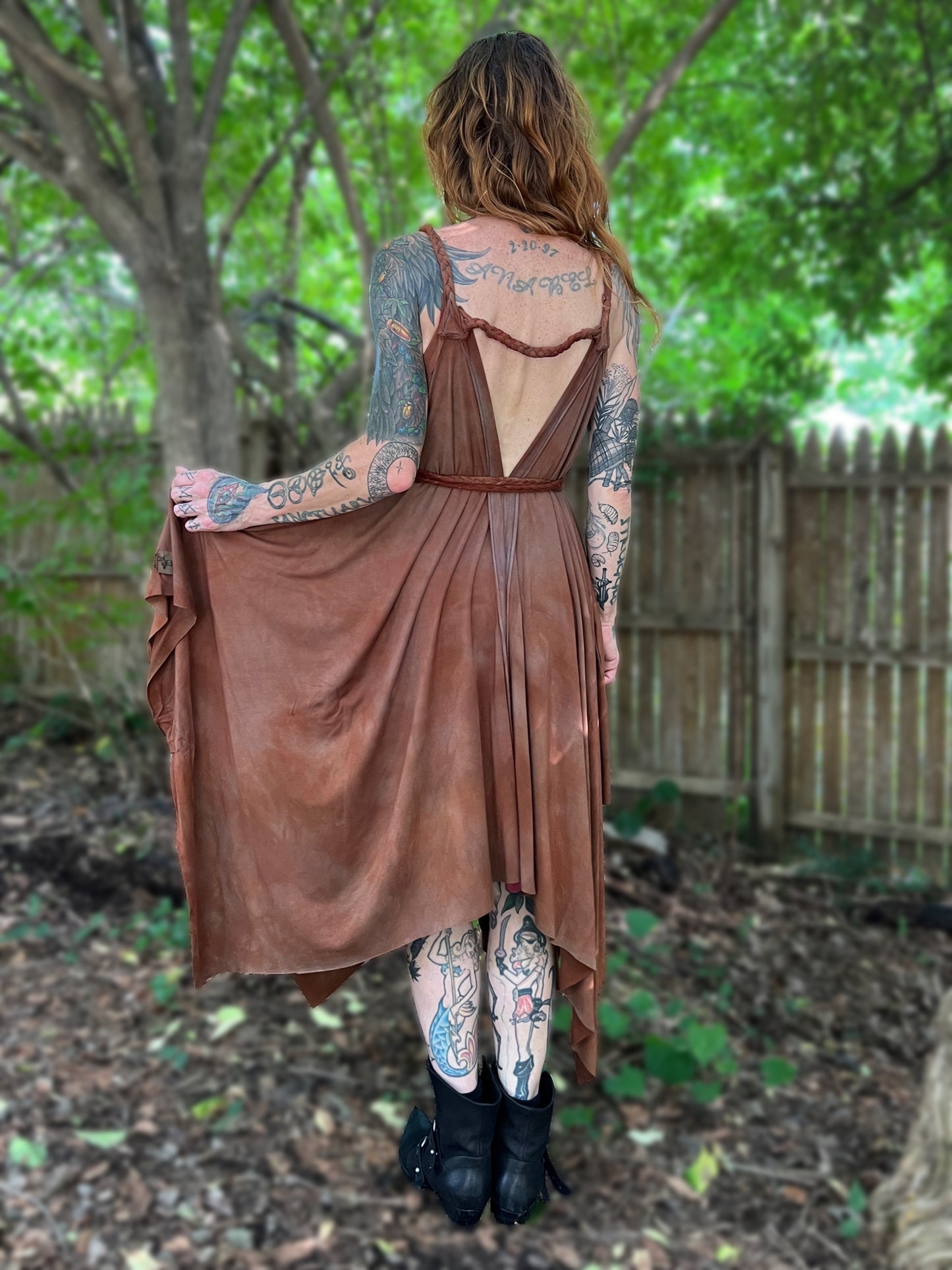 Adventuring Dress Terracotta colorway