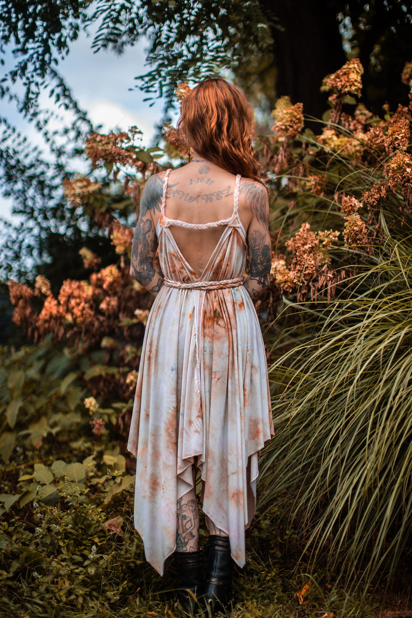 Adventuring Dress Tencel Leo Sun colorway