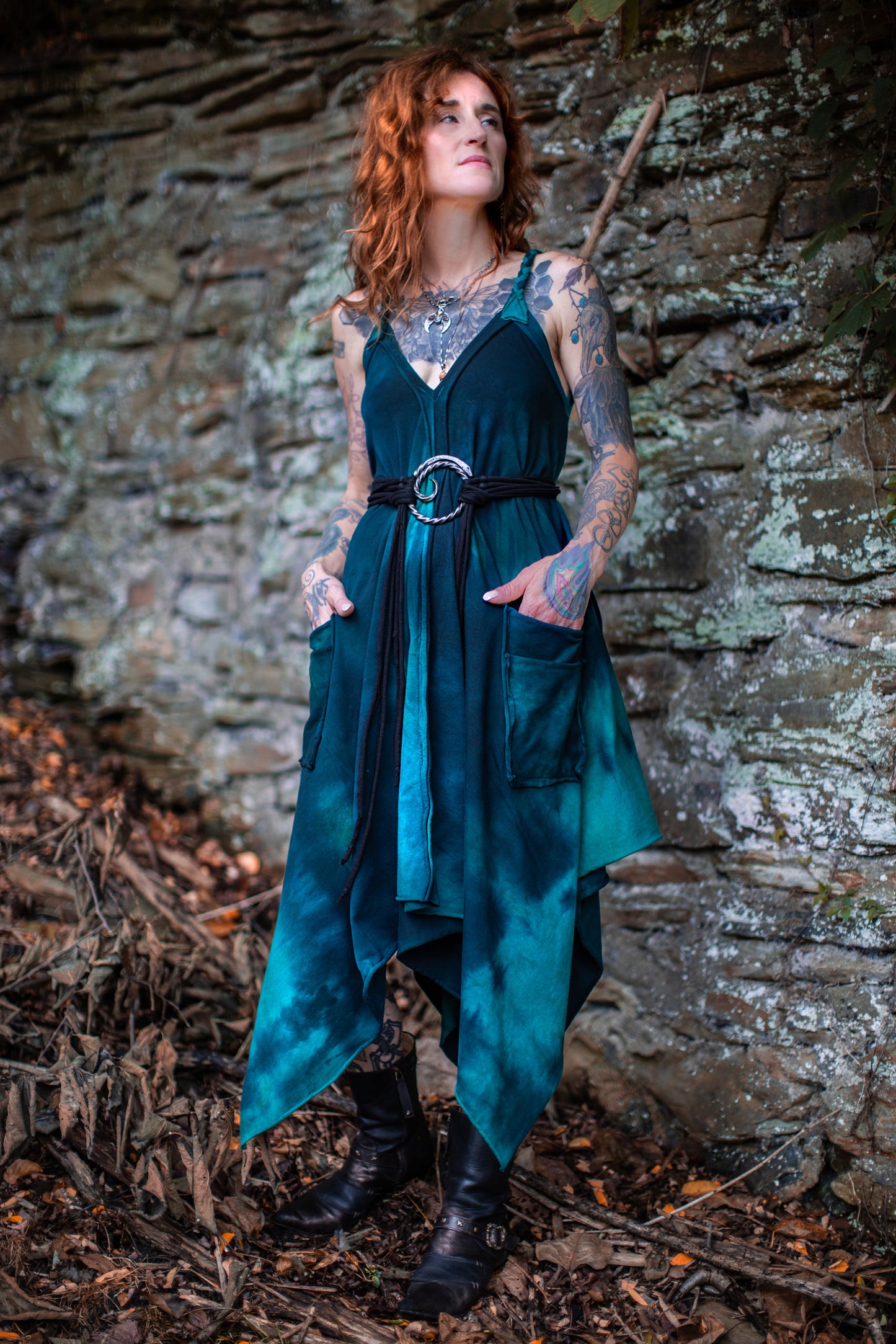 Adventuring Dress Neptune colorway