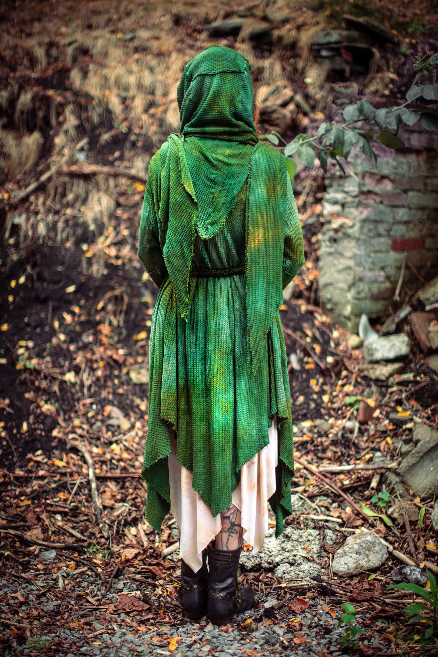 Traveler’s Cloak Waffle Knit Hedera colorway CROPPED