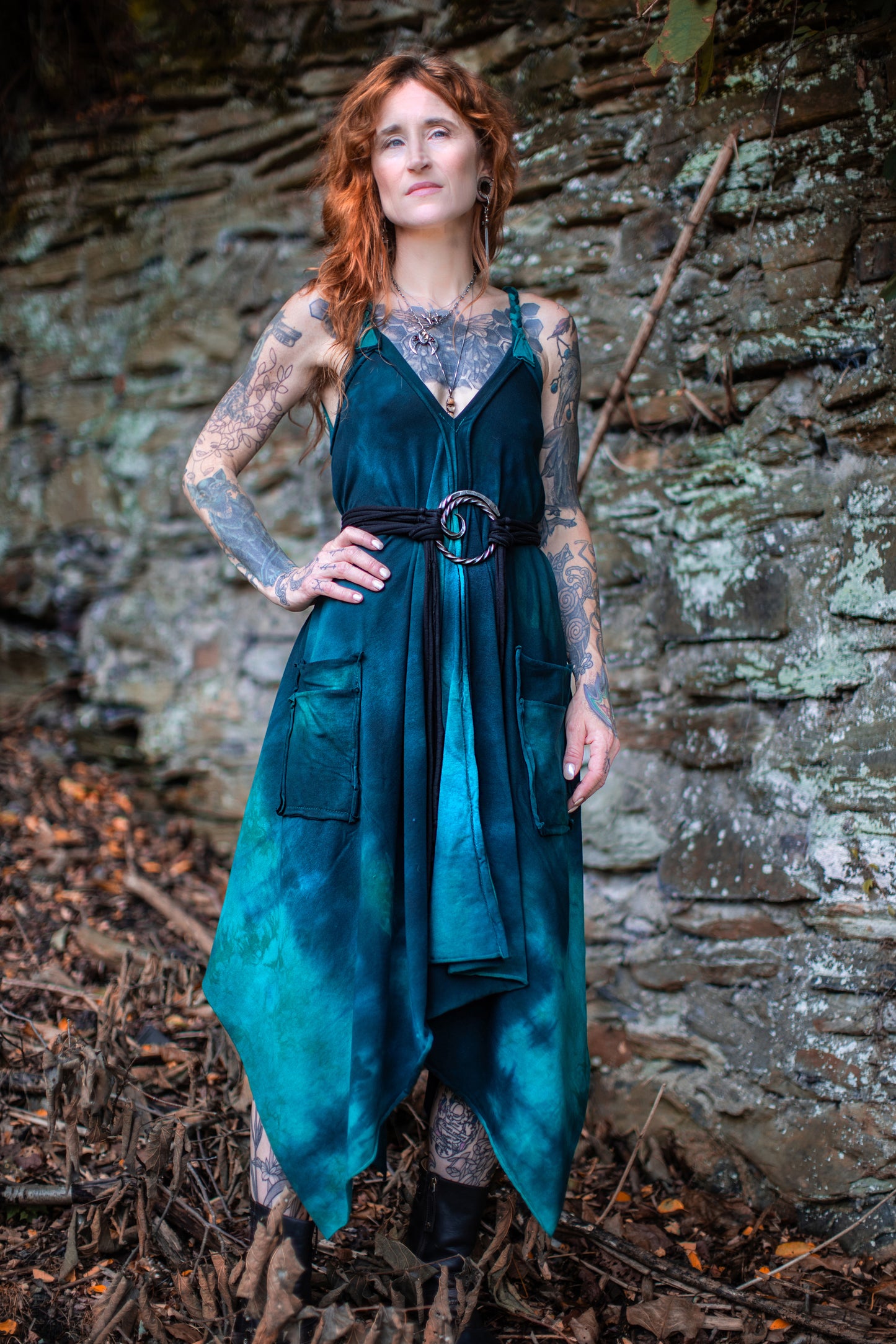 Adventuring Dress Neptune colorway