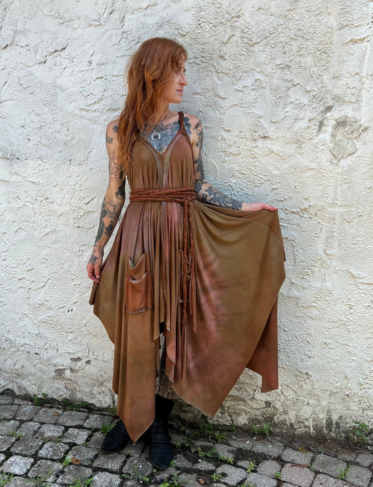 Adventuring Dress Modal Oaken colorway