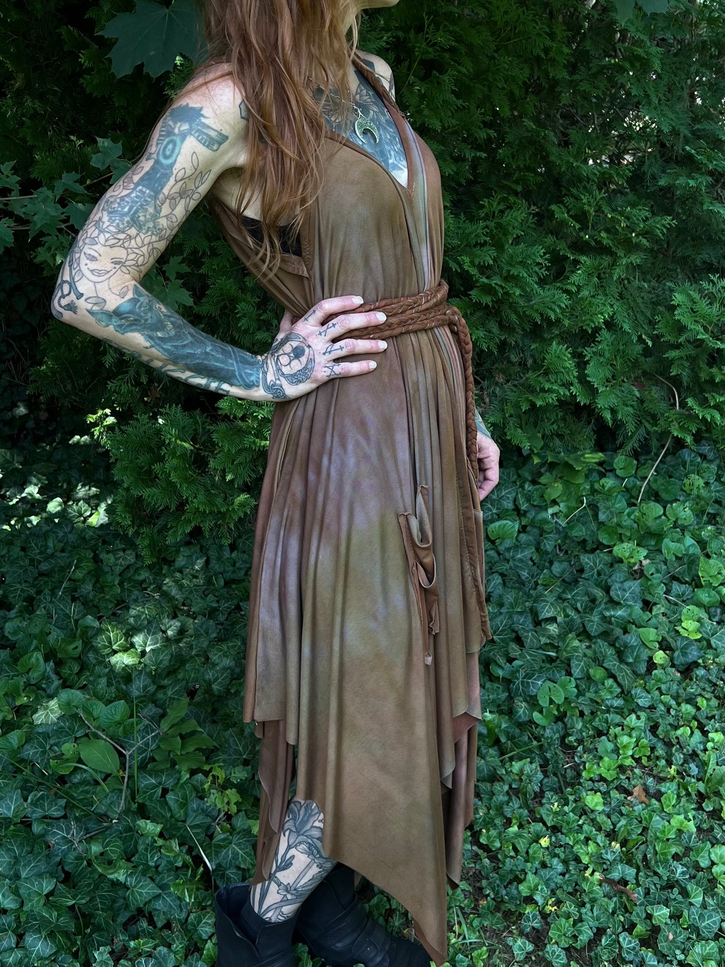 Adventuring Dress Modal Oaken colorway