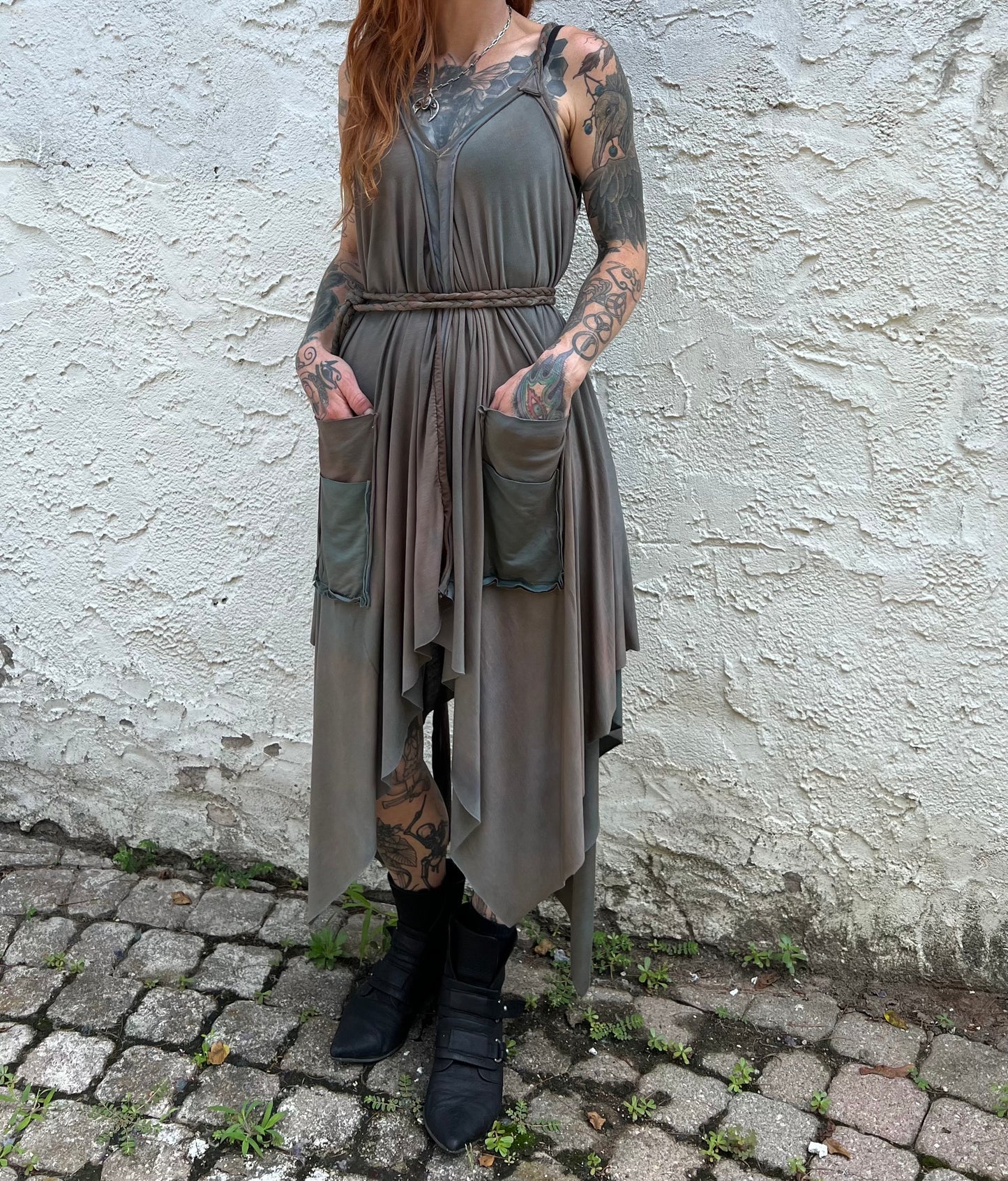 Adventuring Dress Modal Murky colorway