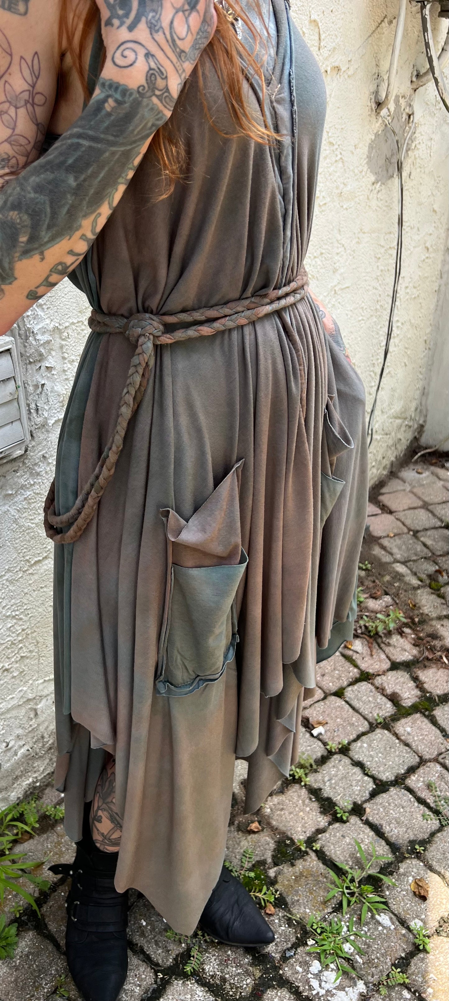Adventuring Dress Modal Murky colorway