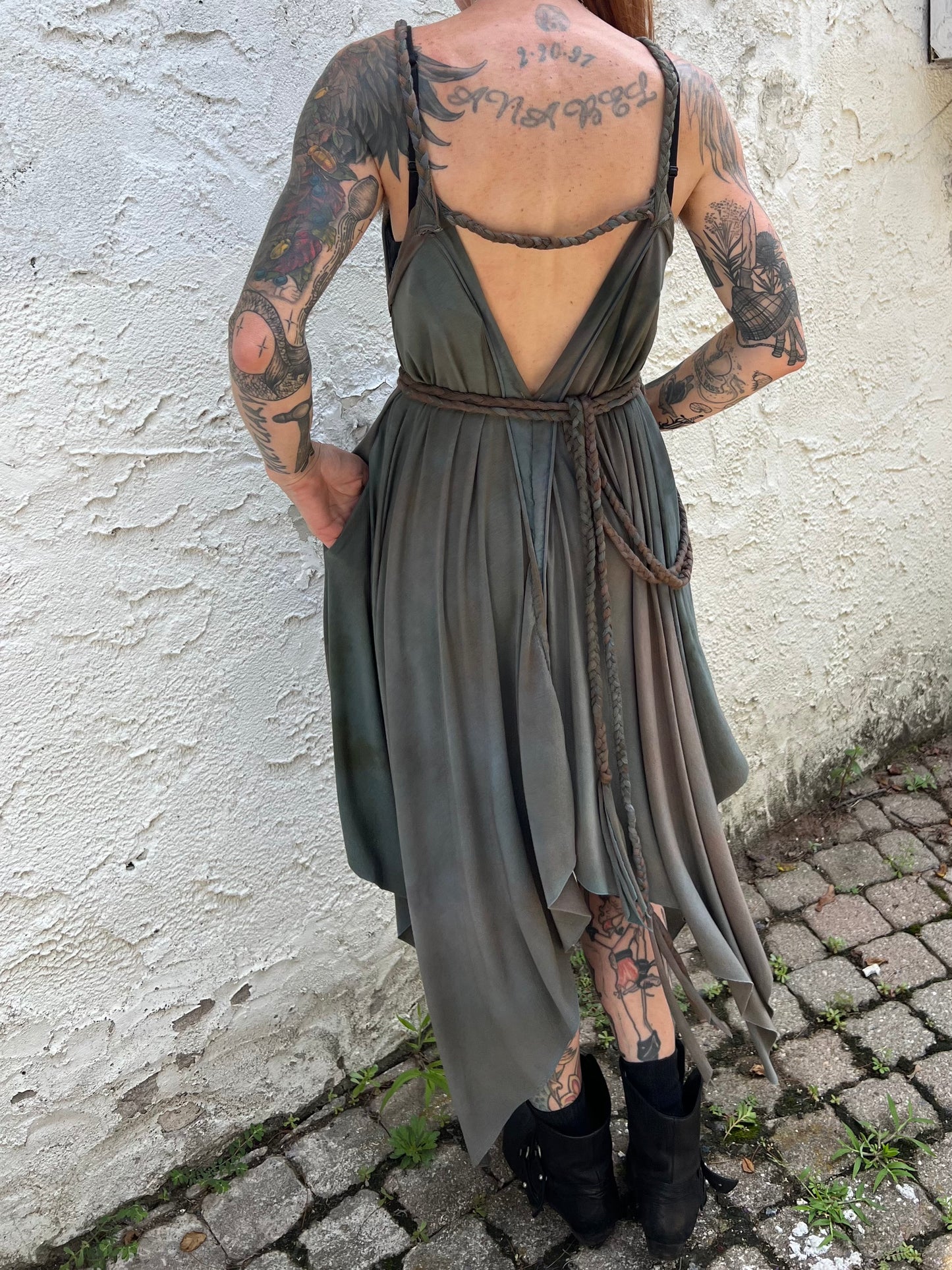 Adventuring Dress Modal Murky colorway
