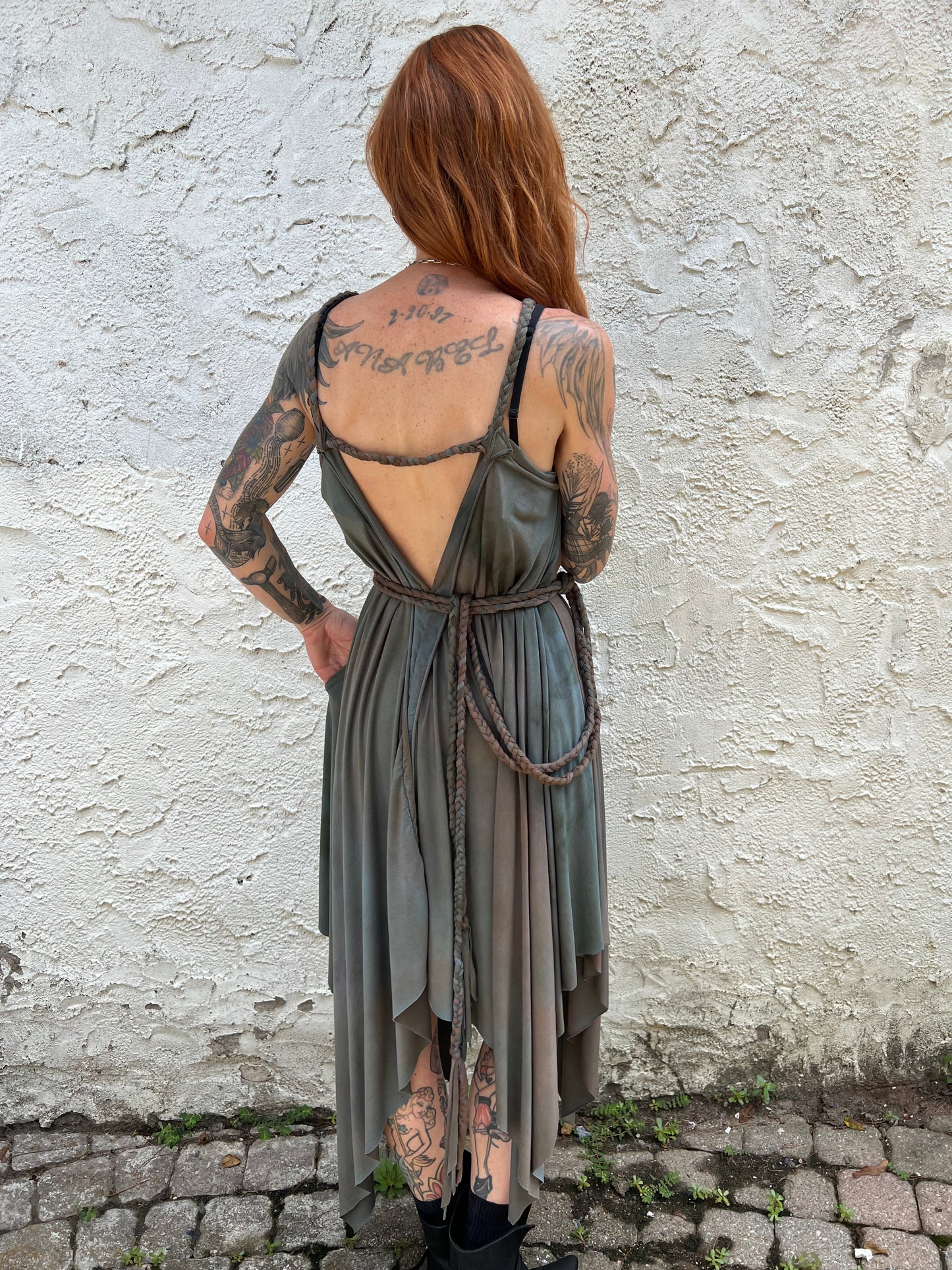Adventuring Dress Modal Murky colorway