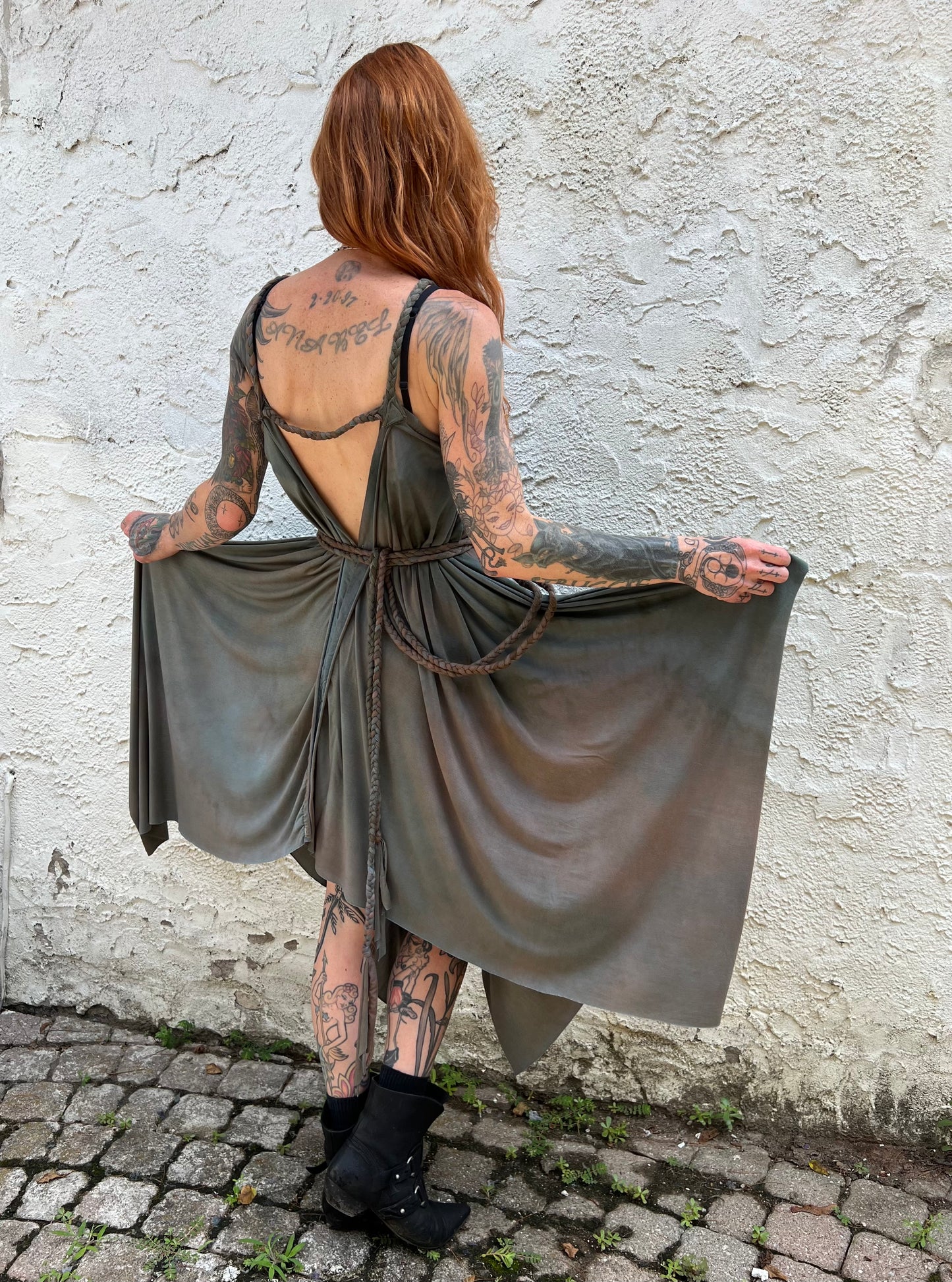 Adventuring Dress Modal Murky colorway