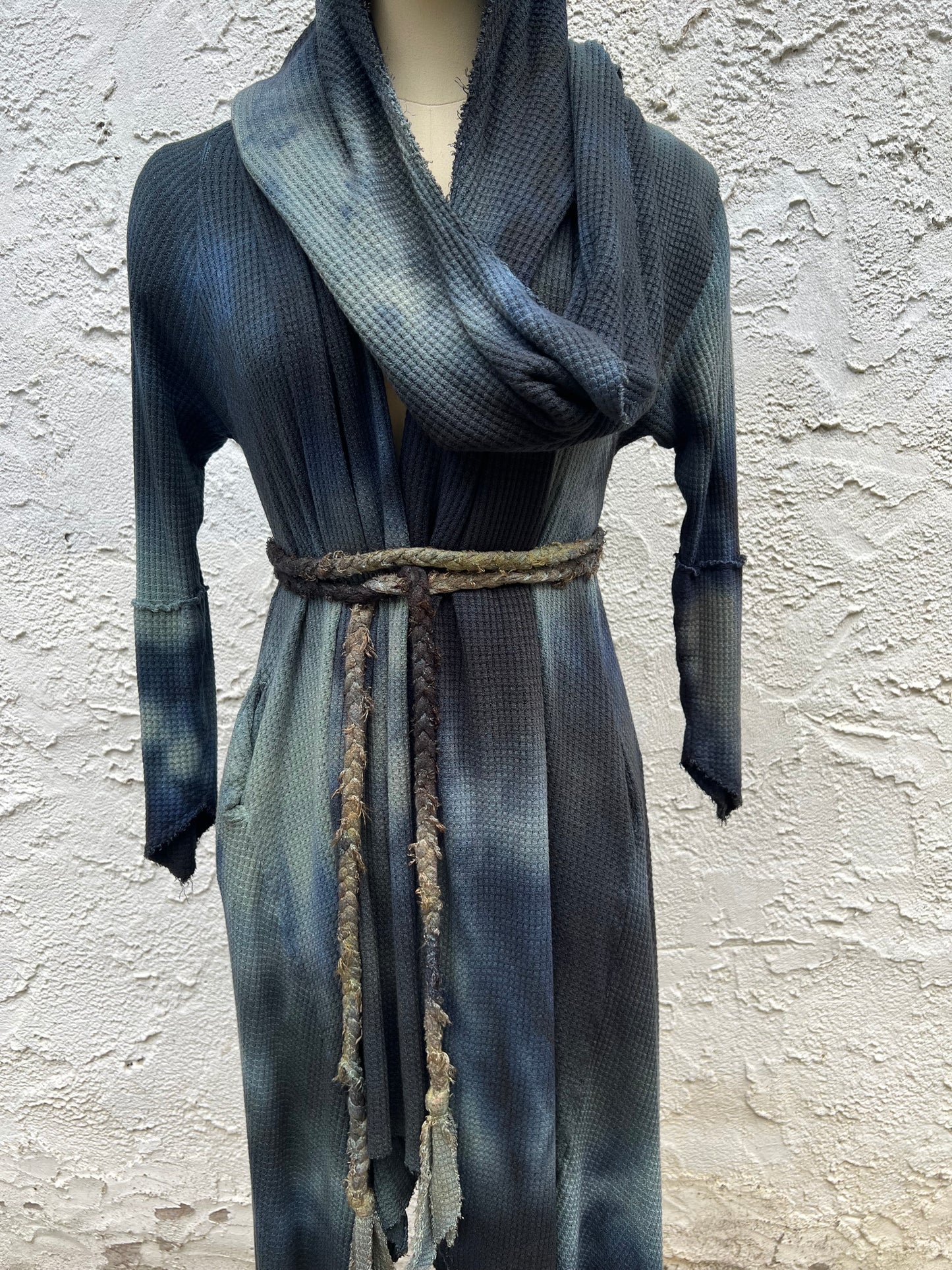 Traveler’s Cloak Waffle Knit Feldspar colorway CROPPED