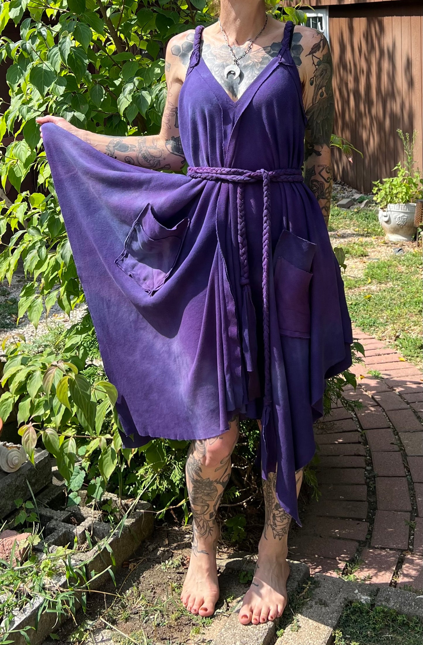 Adventuring Dress Ironweed colorway