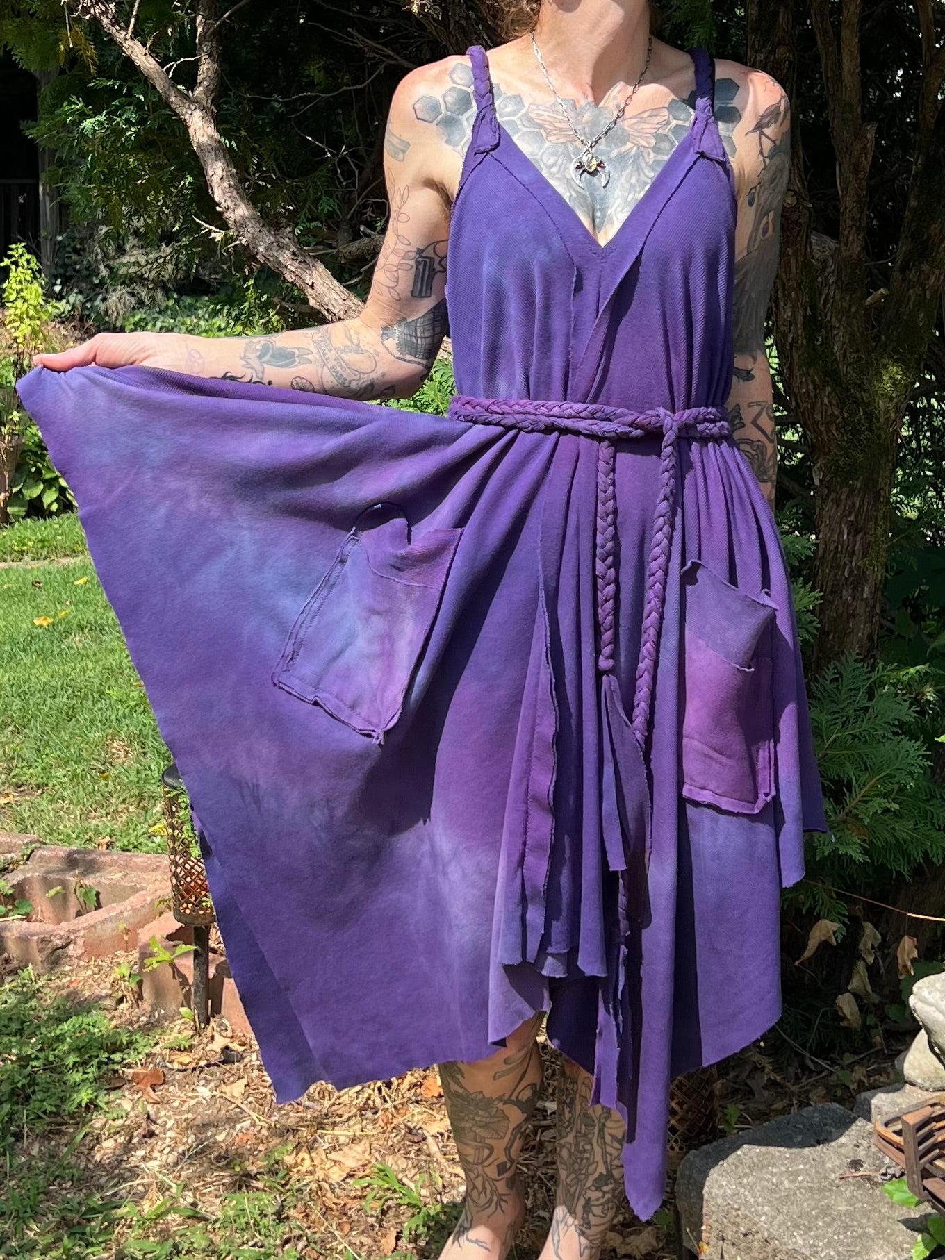 Adventuring Dress Ironweed colorway