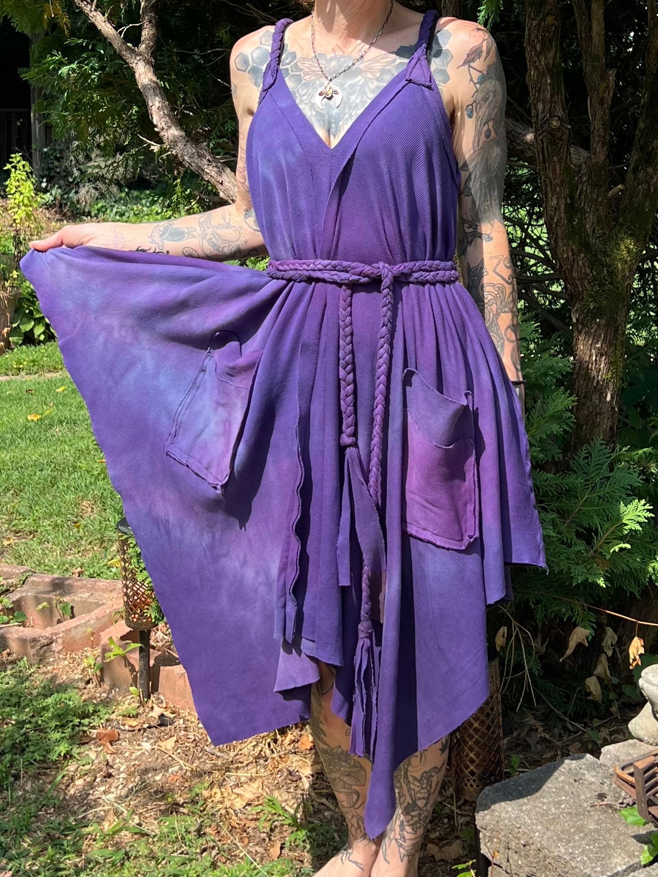 Adventuring Dress Ironweed colorway