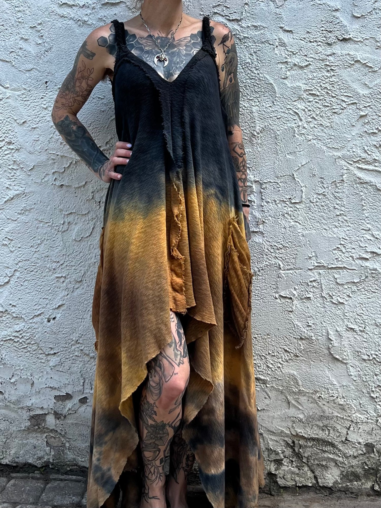 Adventuring Dress Sweaterknit Pyrite Ombré colorway
