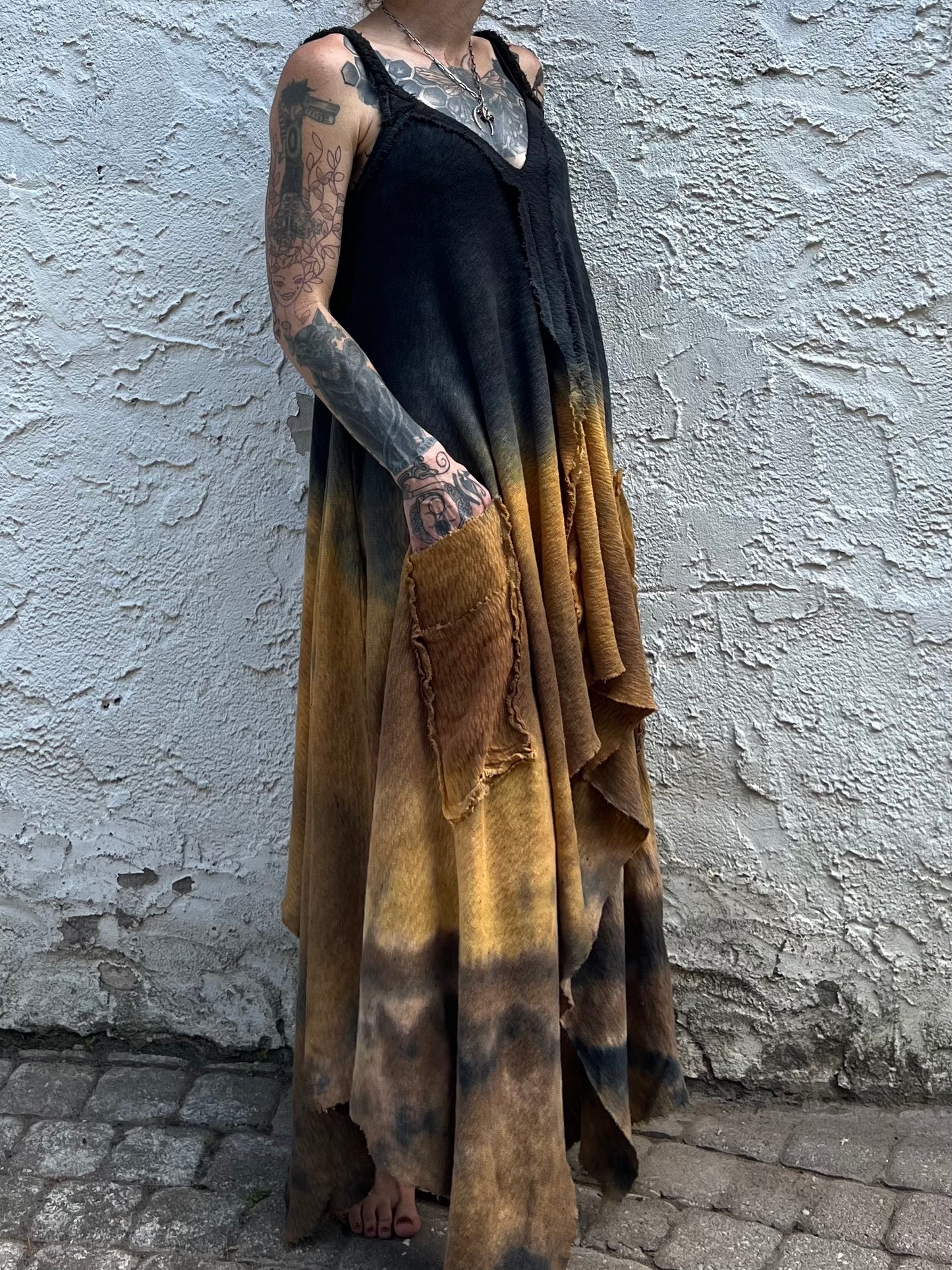 Adventuring Dress Sweaterknit Pyrite Ombré colorway