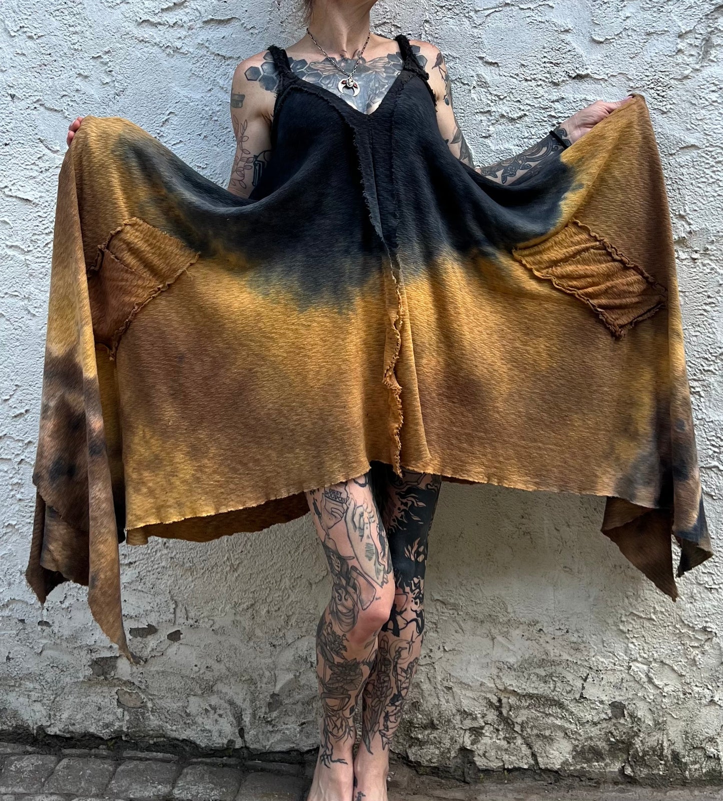 Adventuring Dress Sweaterknit Pyrite Ombré colorway