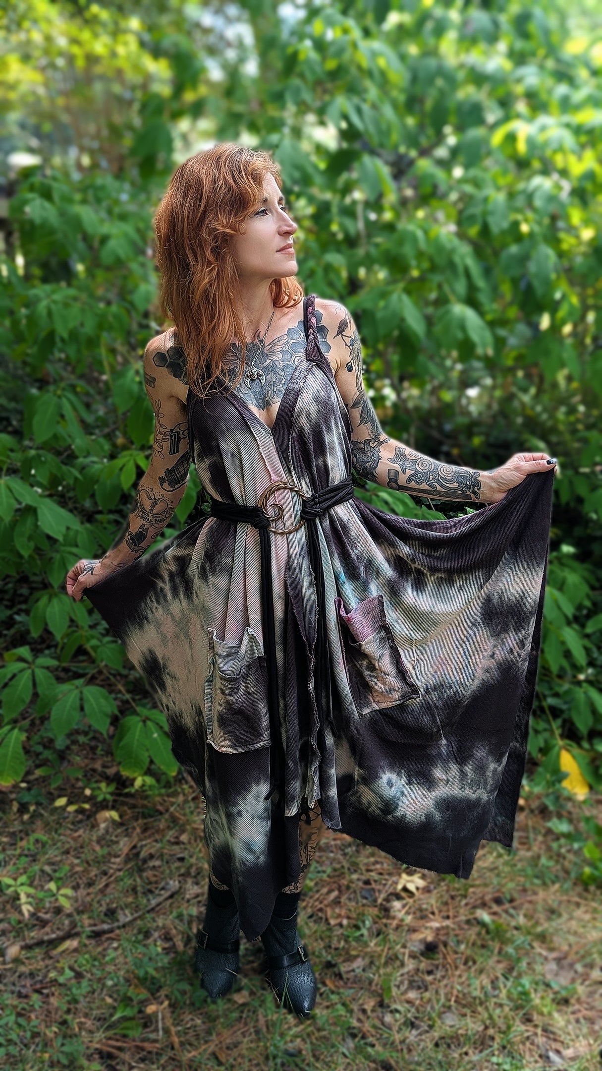 Adventuring Dress Haunted colorway