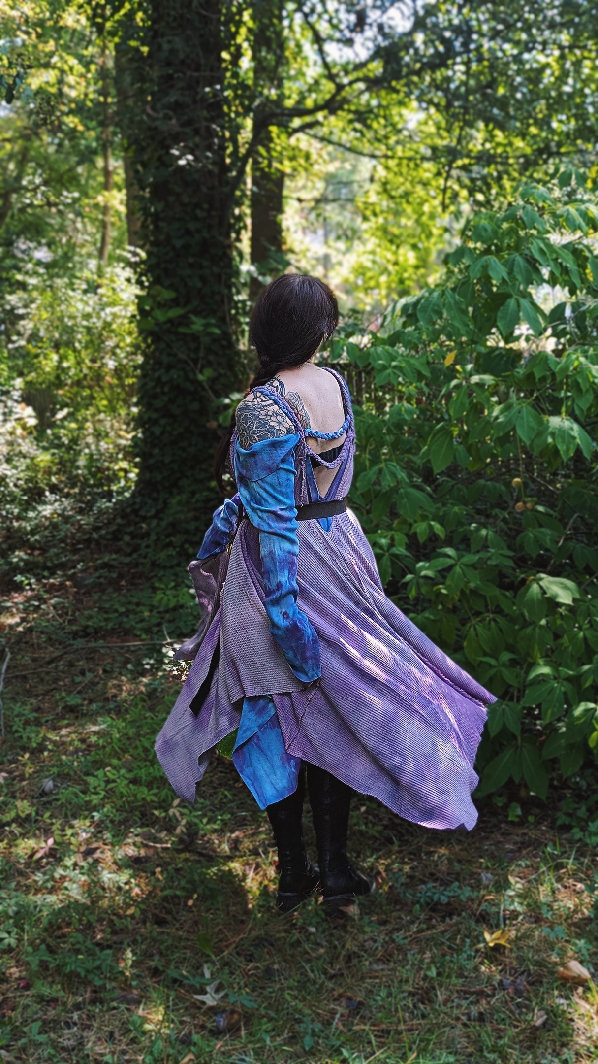Adventuring Dress Ghostly colorway