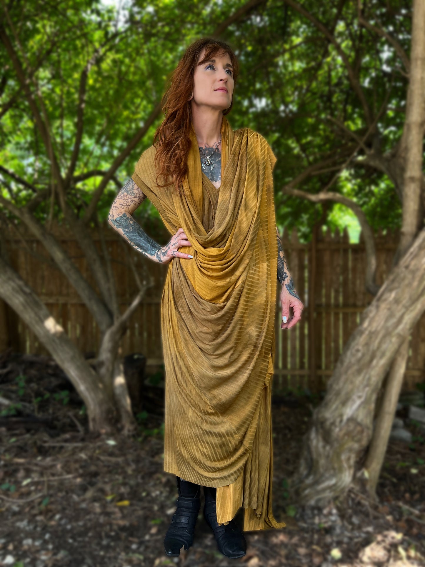 Your Favorite NPC Cloak Full Length September Sun  OOAK