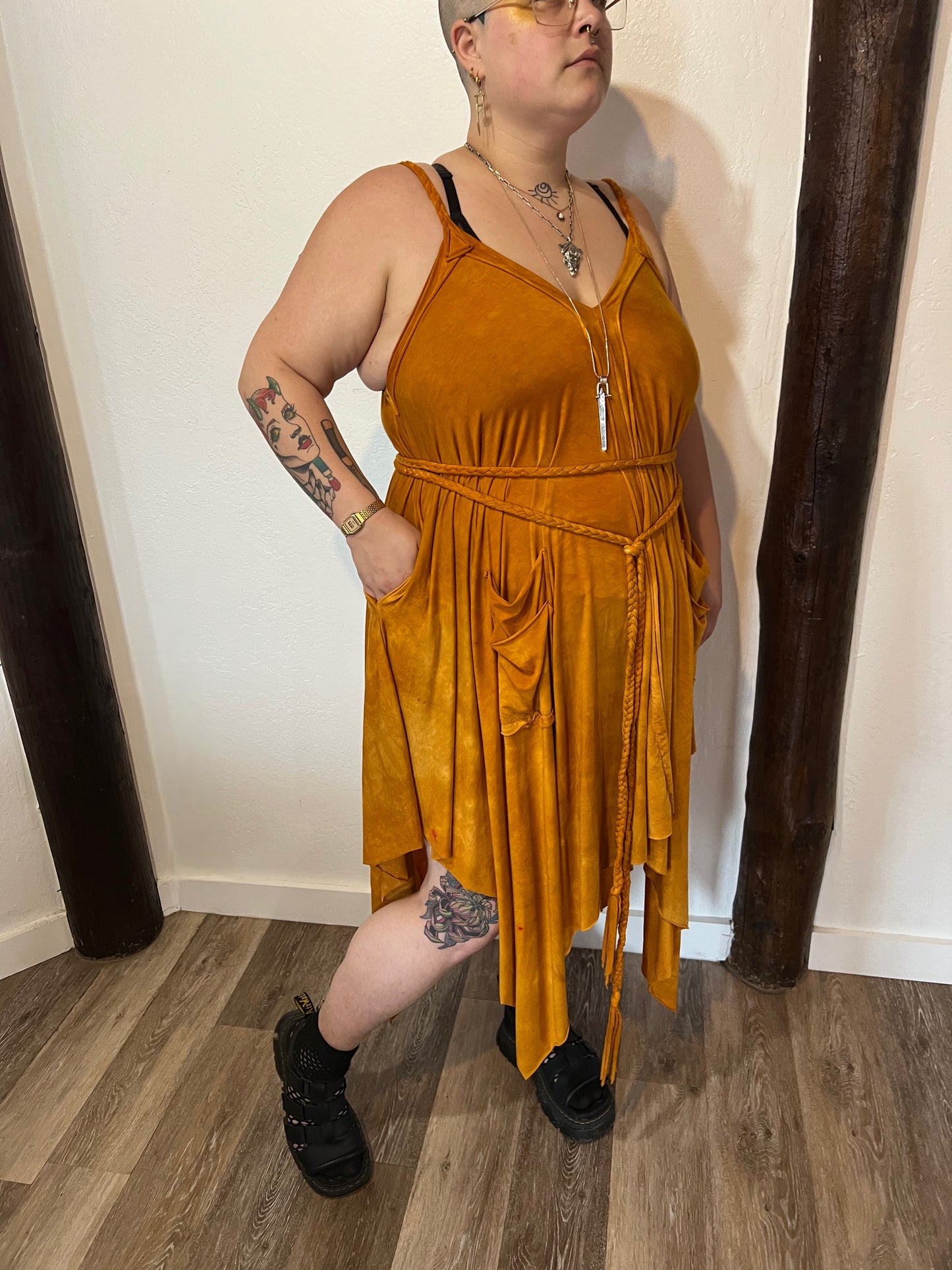 Adventuring Dress Helianthus colorway