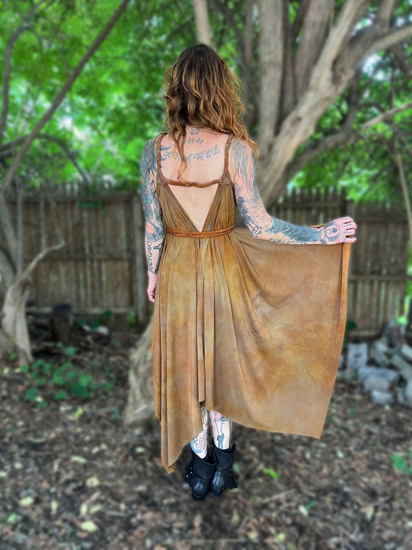 Adventuring Dress Hello Leo colorway OOAK