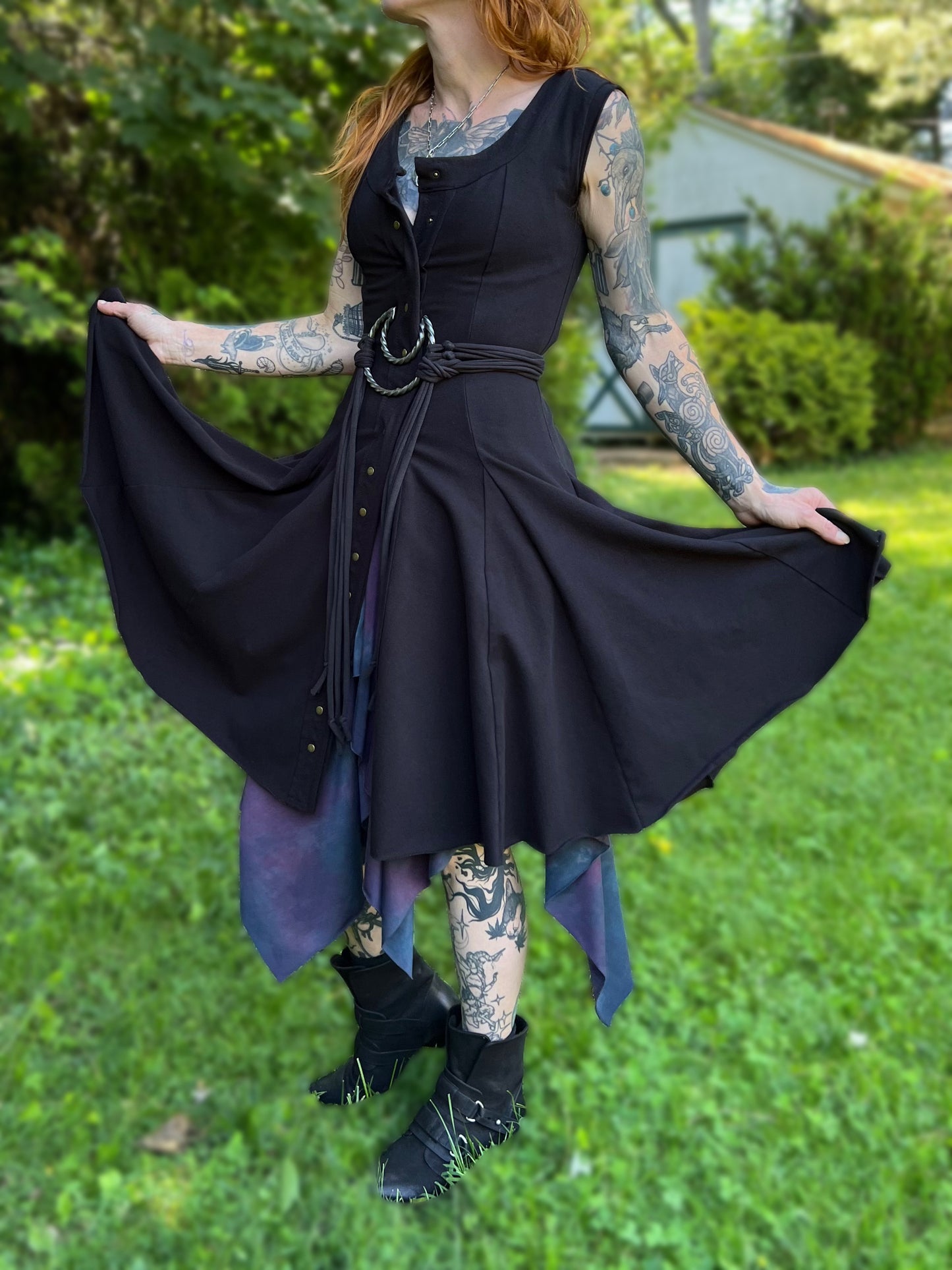 Dorian Dress Sleeveless Jet Black