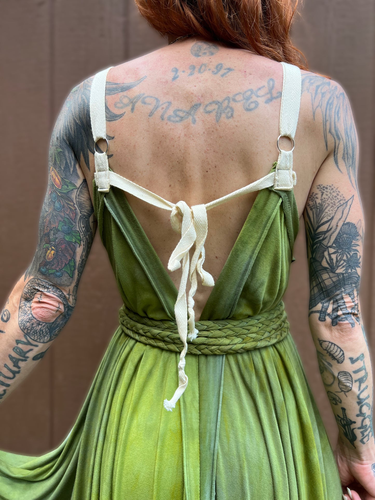 Adjustable Adventuring Dress Lemongrass