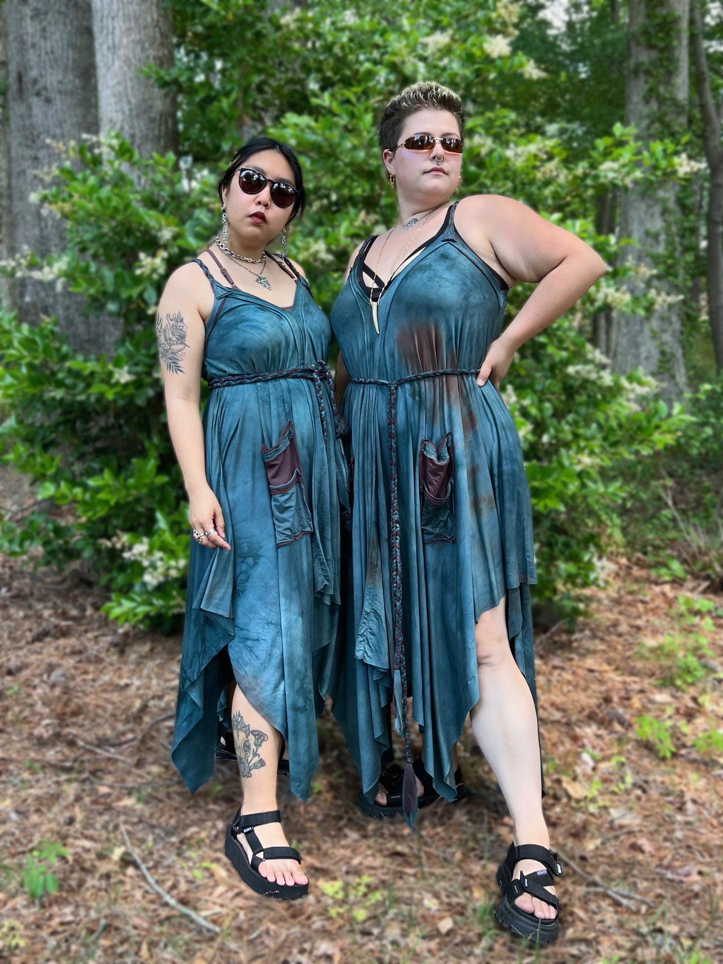 Adventuring Dress Azura colorway