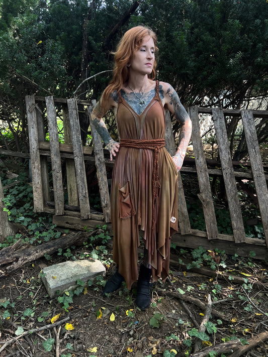 Adventuring Dress Modal Oaken colorway