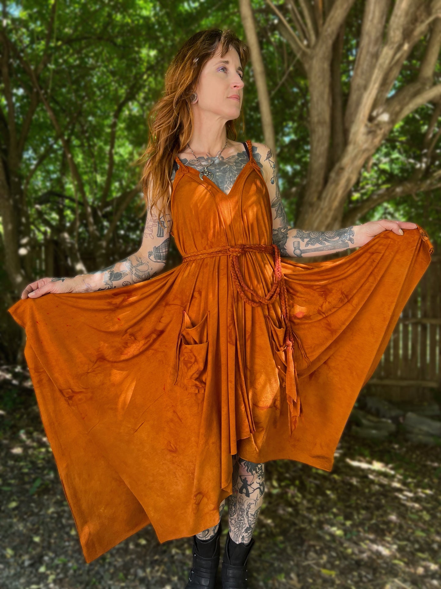 Adventuring Dress Marigold OOAK
