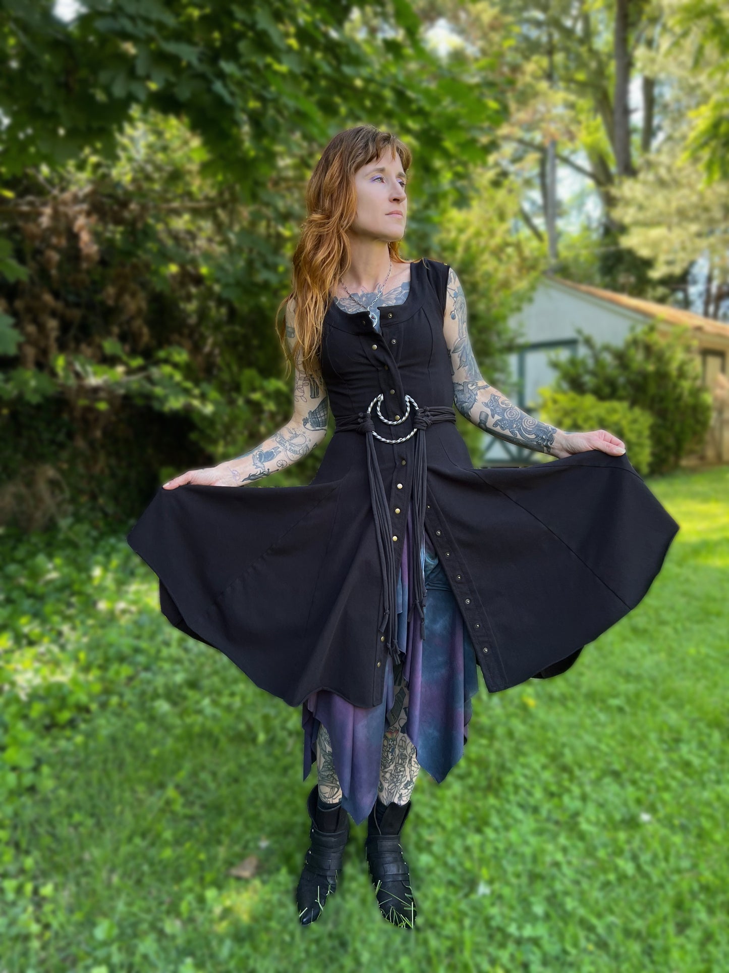 Dorian Dress Sleeveless Jet Black
