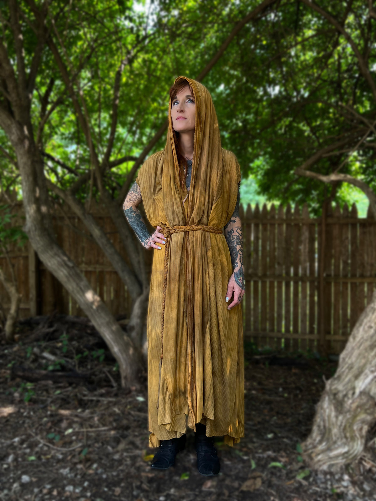 Your Favorite NPC Cloak Full Length September Sun  OOAK