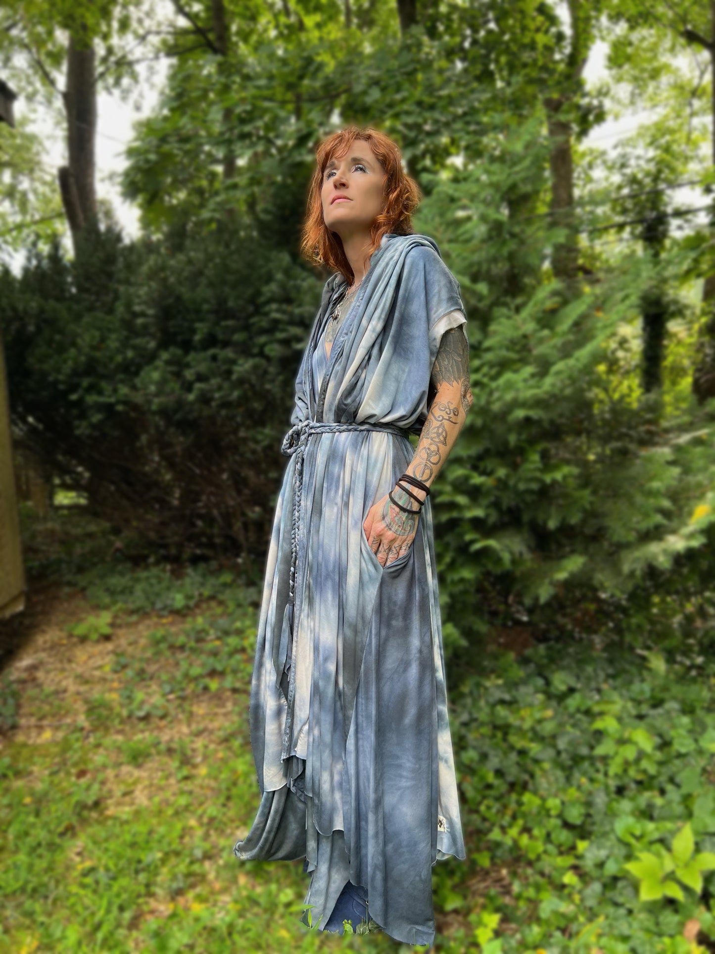 Your Favorite NPC Cloak Full Length Atlantic OOAK