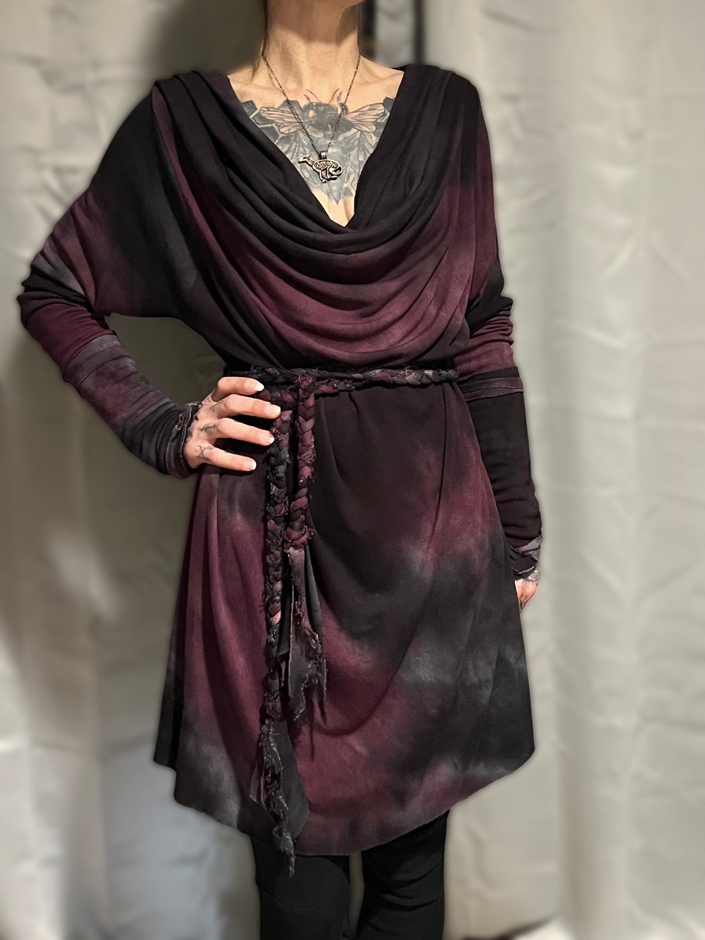 Tupelo Tunic Pokeberry Long version OOAK