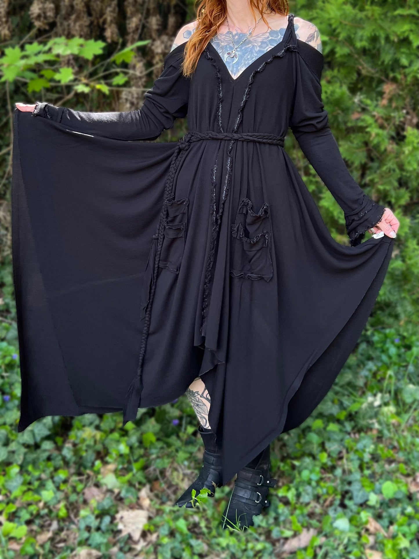 Adventuring Dress Midnight colorway