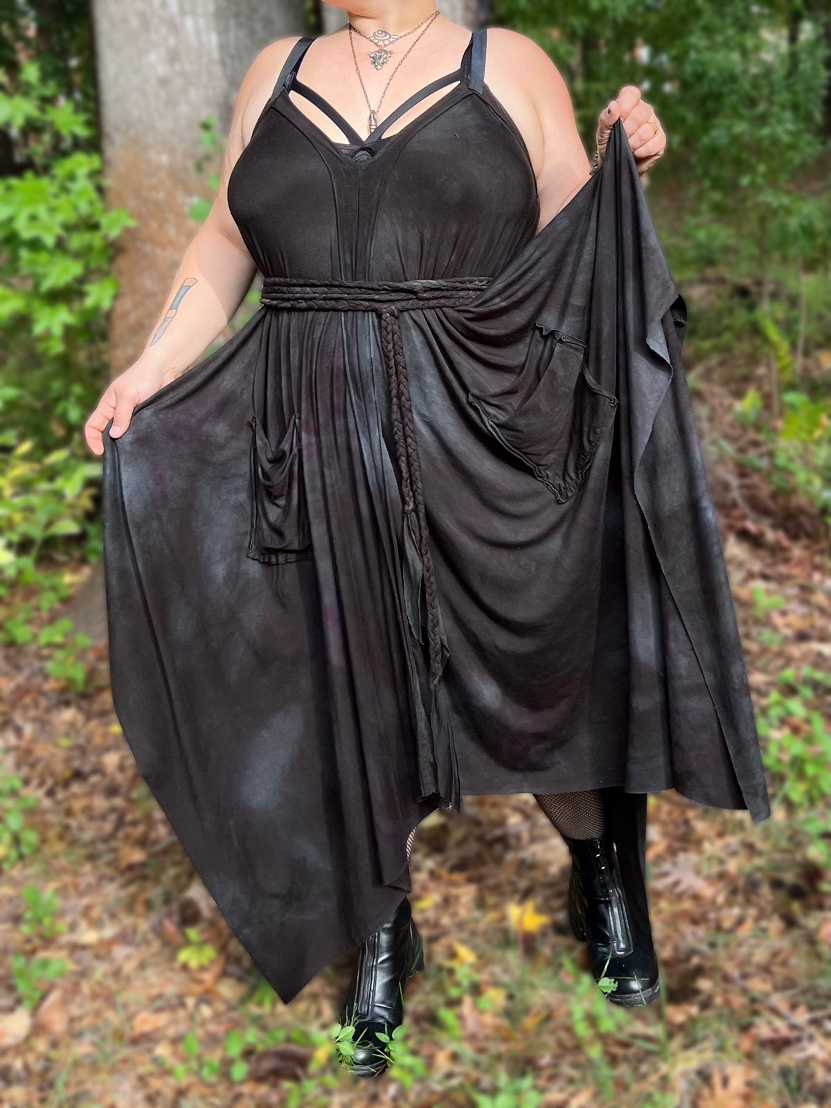 Adjustable Adventuring Dress Witching Hour OOAK