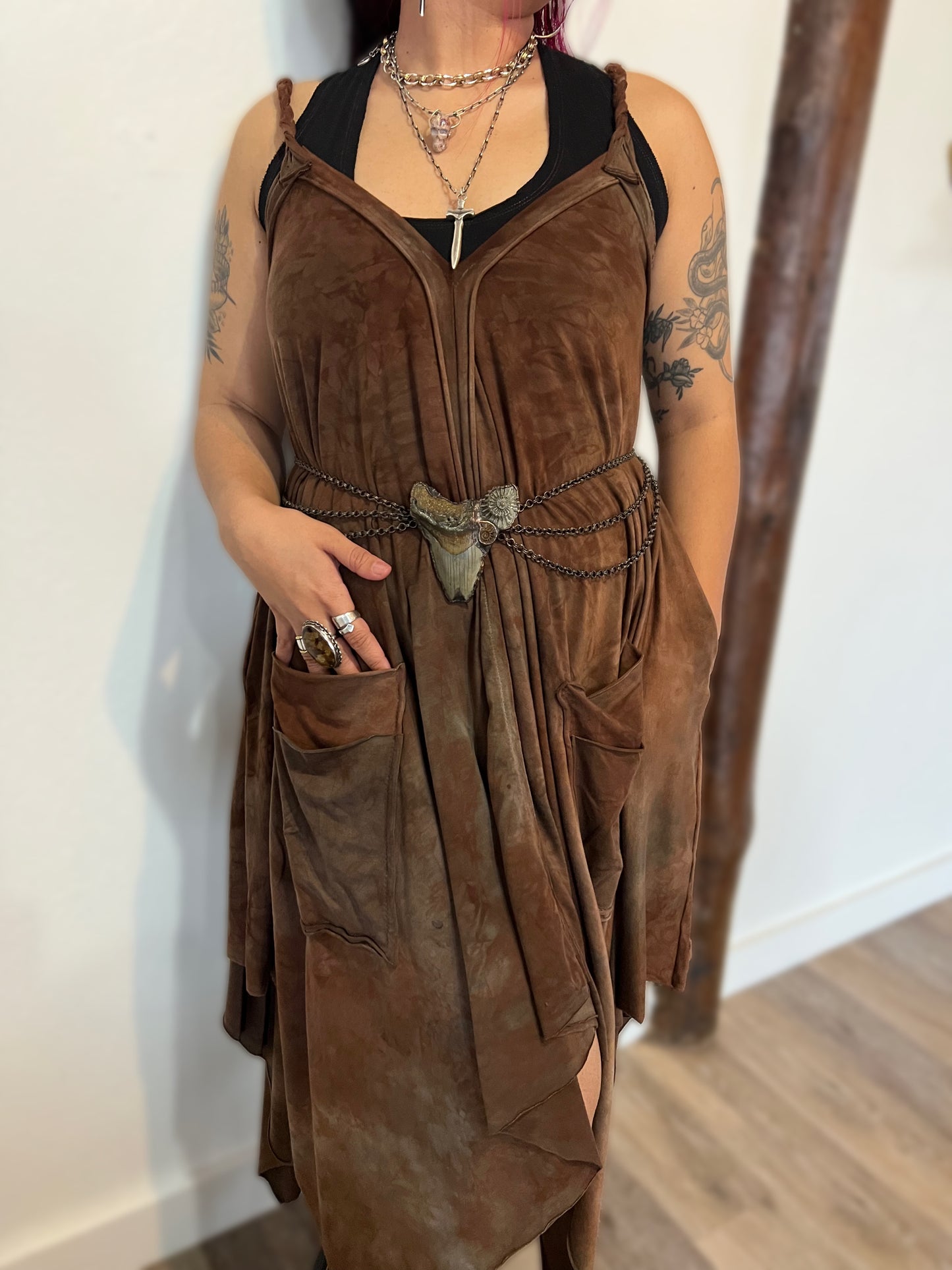 Adventuring Dress Swamp Oak colorway