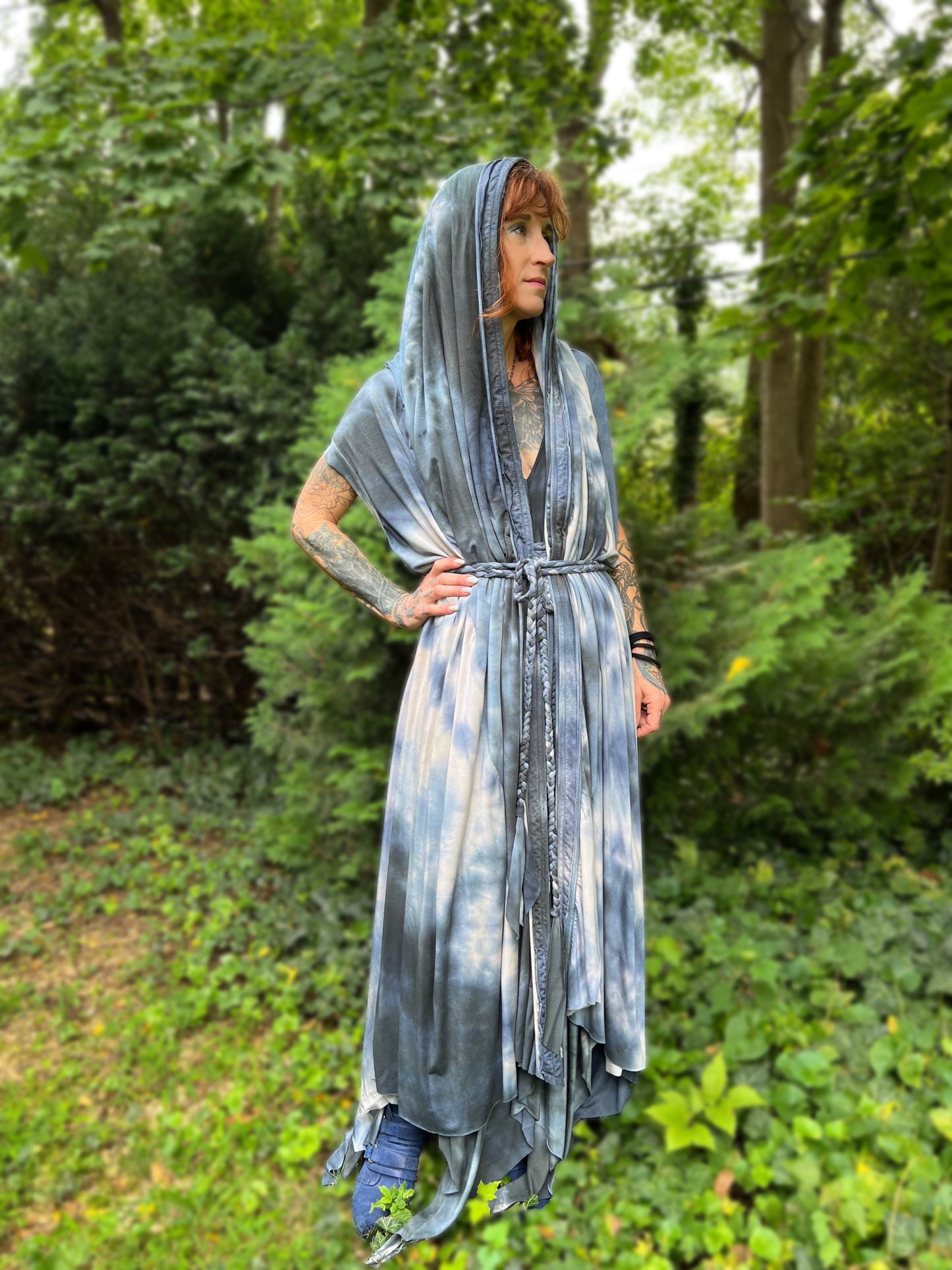 Your Favorite NPC Cloak Full Length Atlantic OOAK