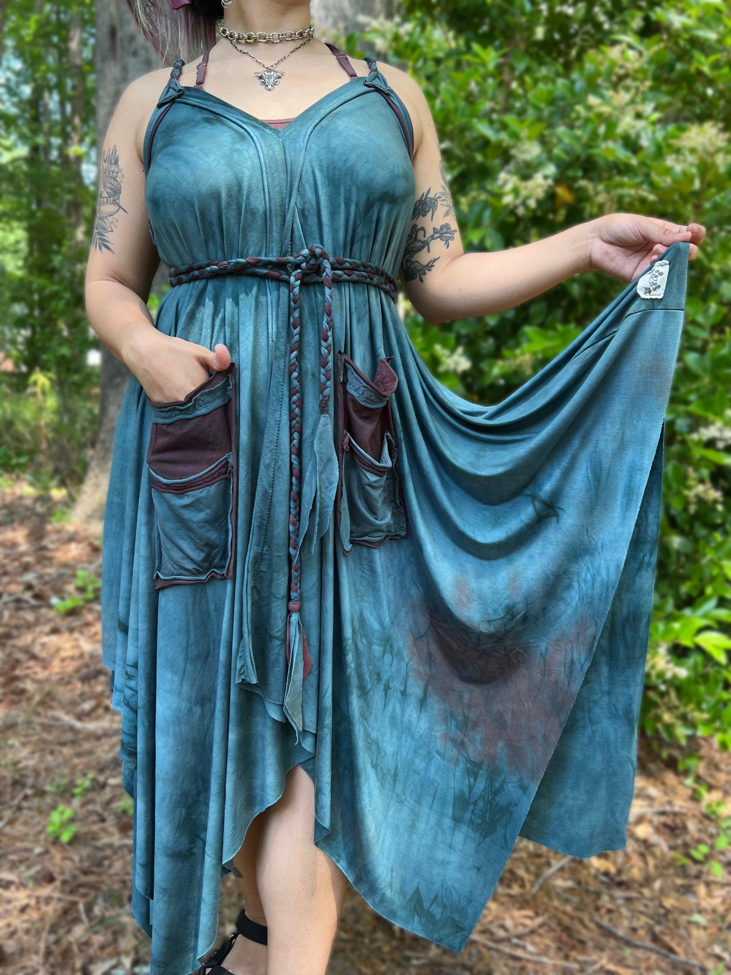 Adventuring Dress Azura colorway