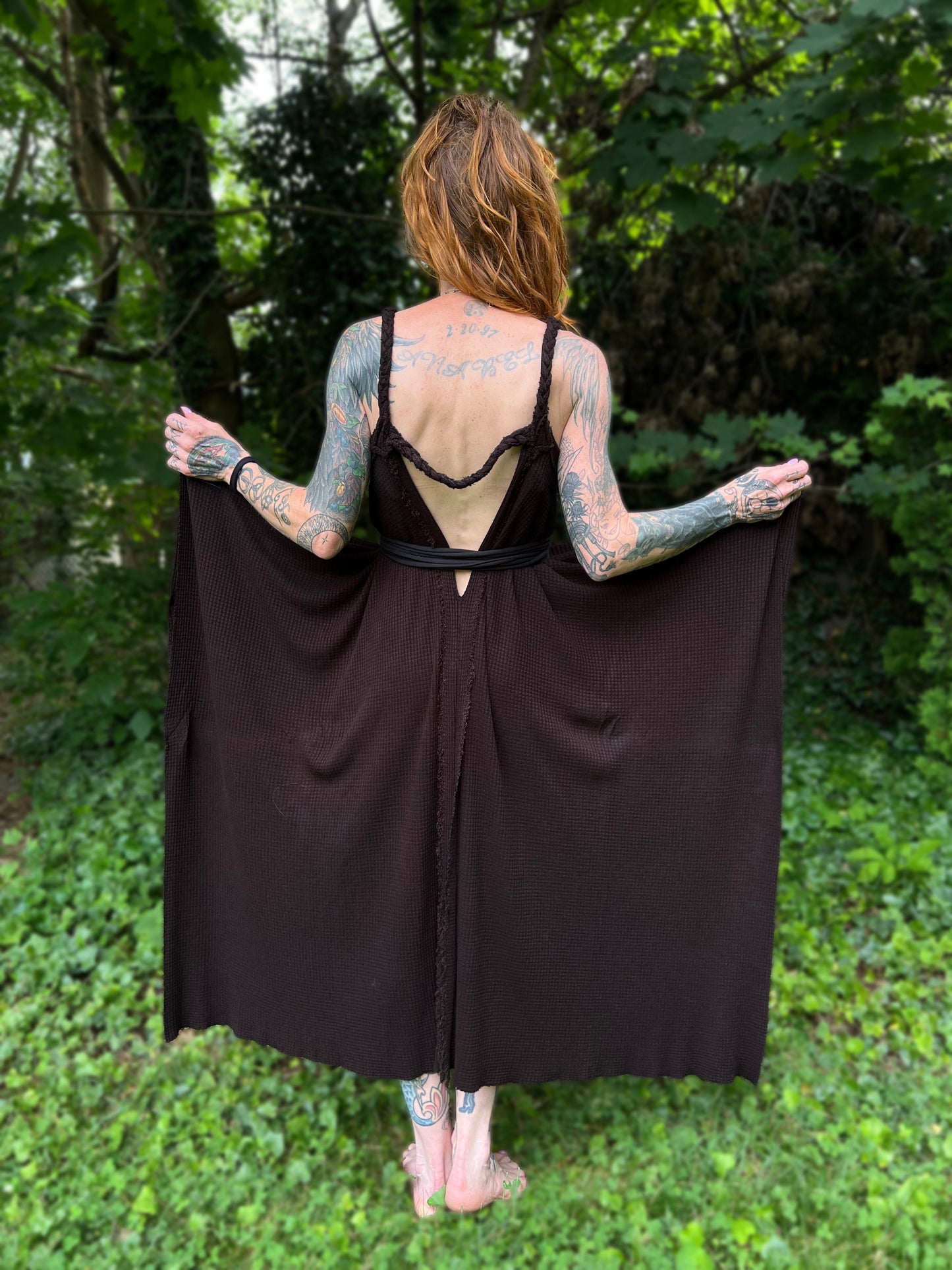 Adventuring Dress Earthen colorway OOAK